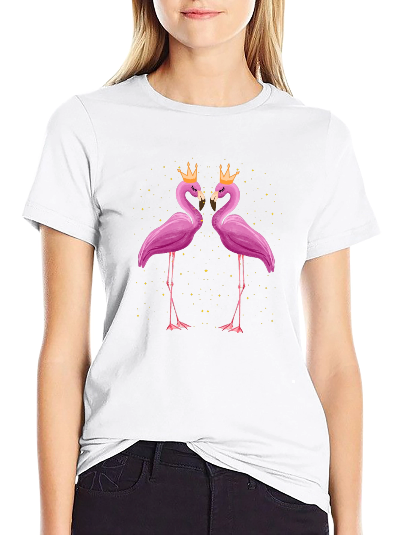 Flamingo T-Shirt - Royal Pink Birds