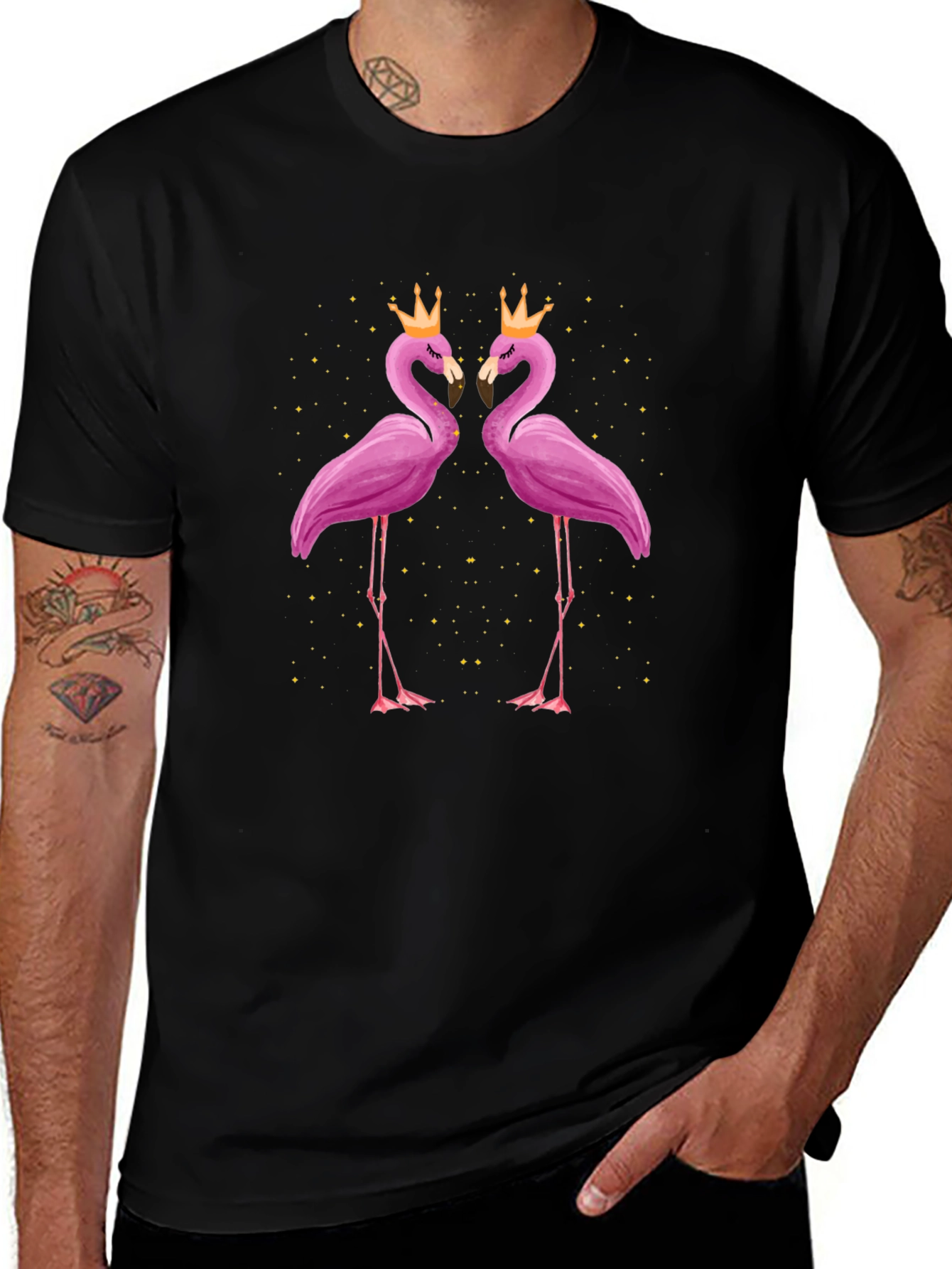 Flamingo T-Shirt - Royal Pink Birds