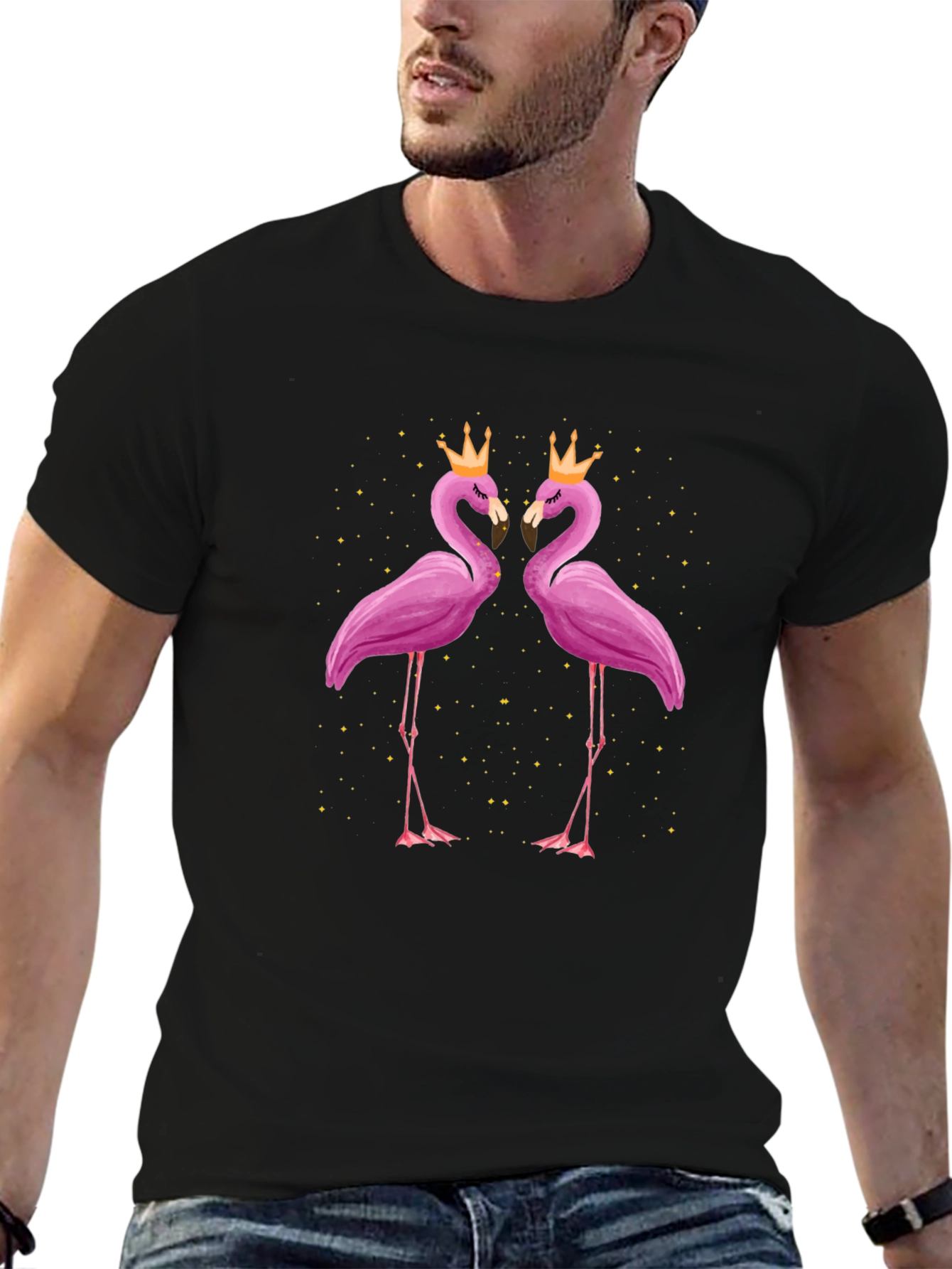 Flamingo T-Shirt - Royal Pink Birds
