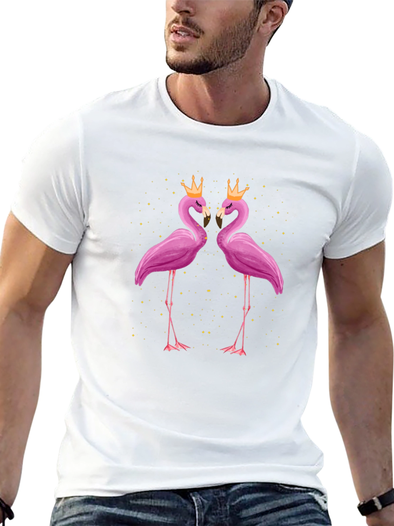 Flamingo T-Shirt - Royal Pink Birds