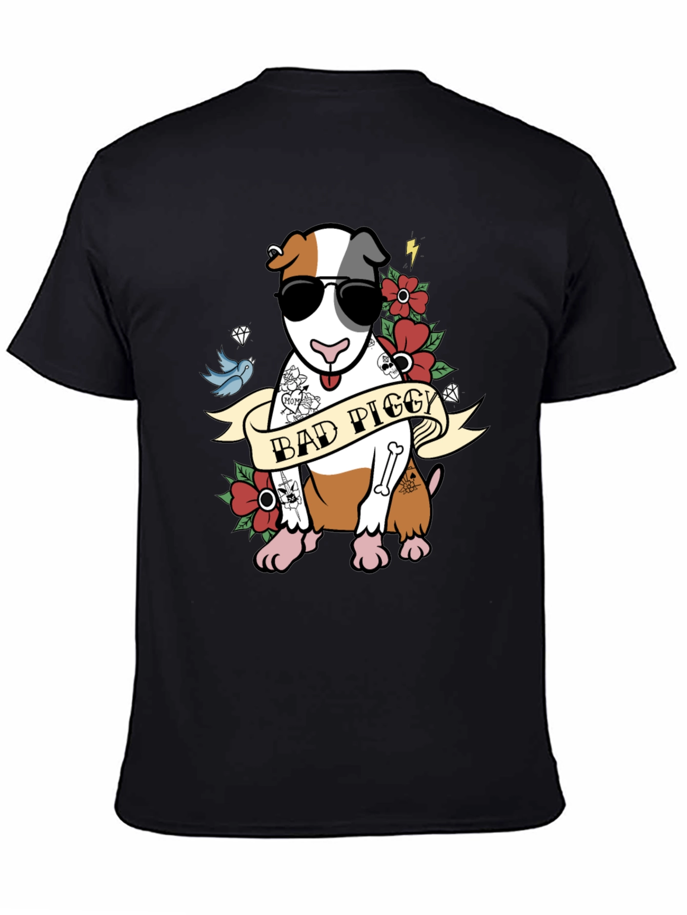 Bad Piggy Tattoo Style T-Shirt