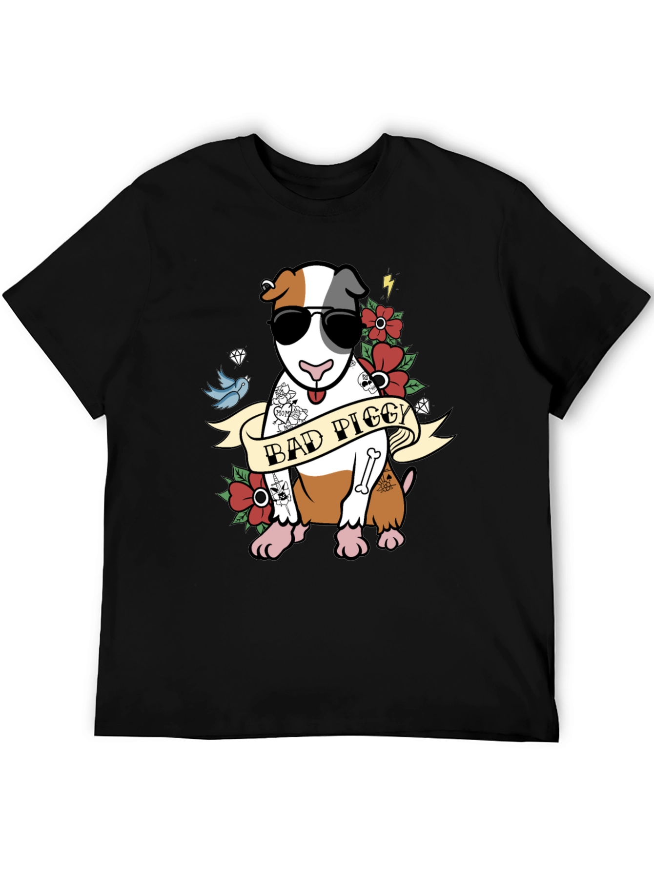Bad Piggy Tattoo Style T-Shirt