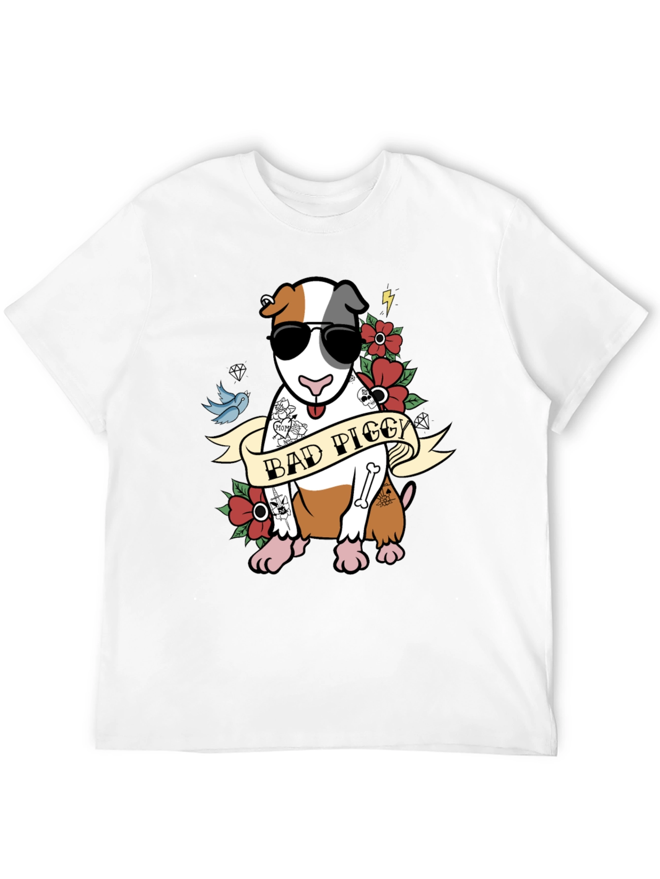 Bad Piggy Tattoo Style T-Shirt