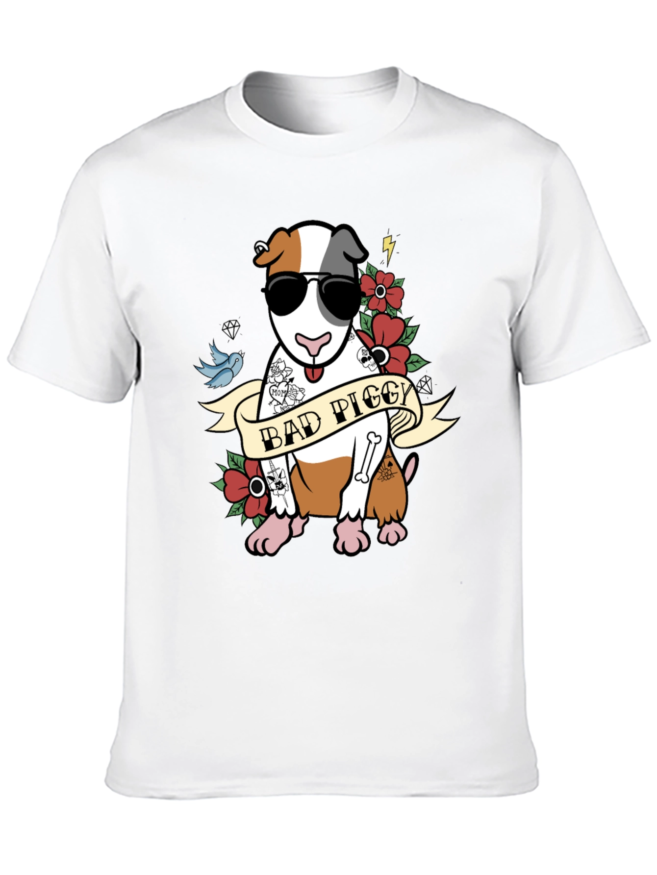 Bad Piggy Tattoo Style T-Shirt