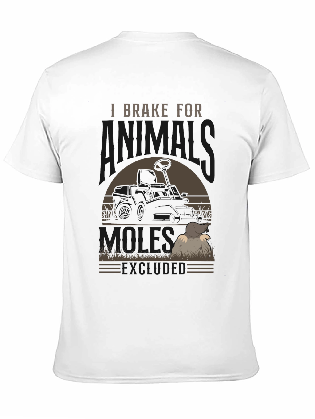 I Brake For Moles Extended T-Shirt