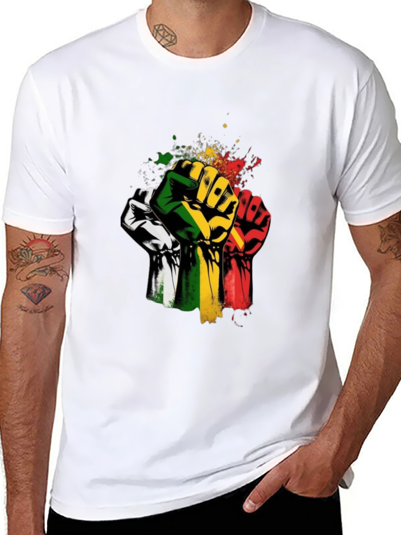 Empowered Fist Graphic T-Shirt - Black