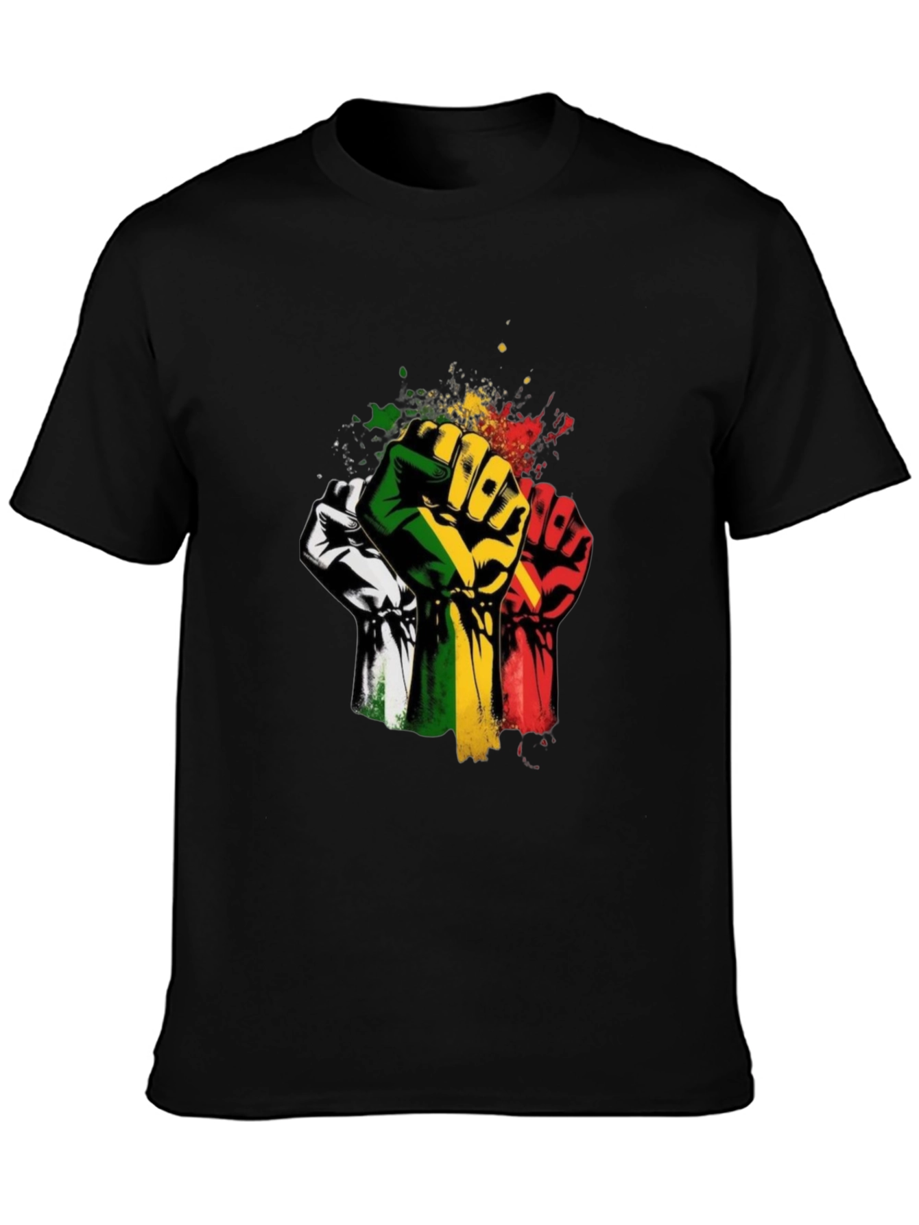 Empowered Fist Graphic T-Shirt - Black