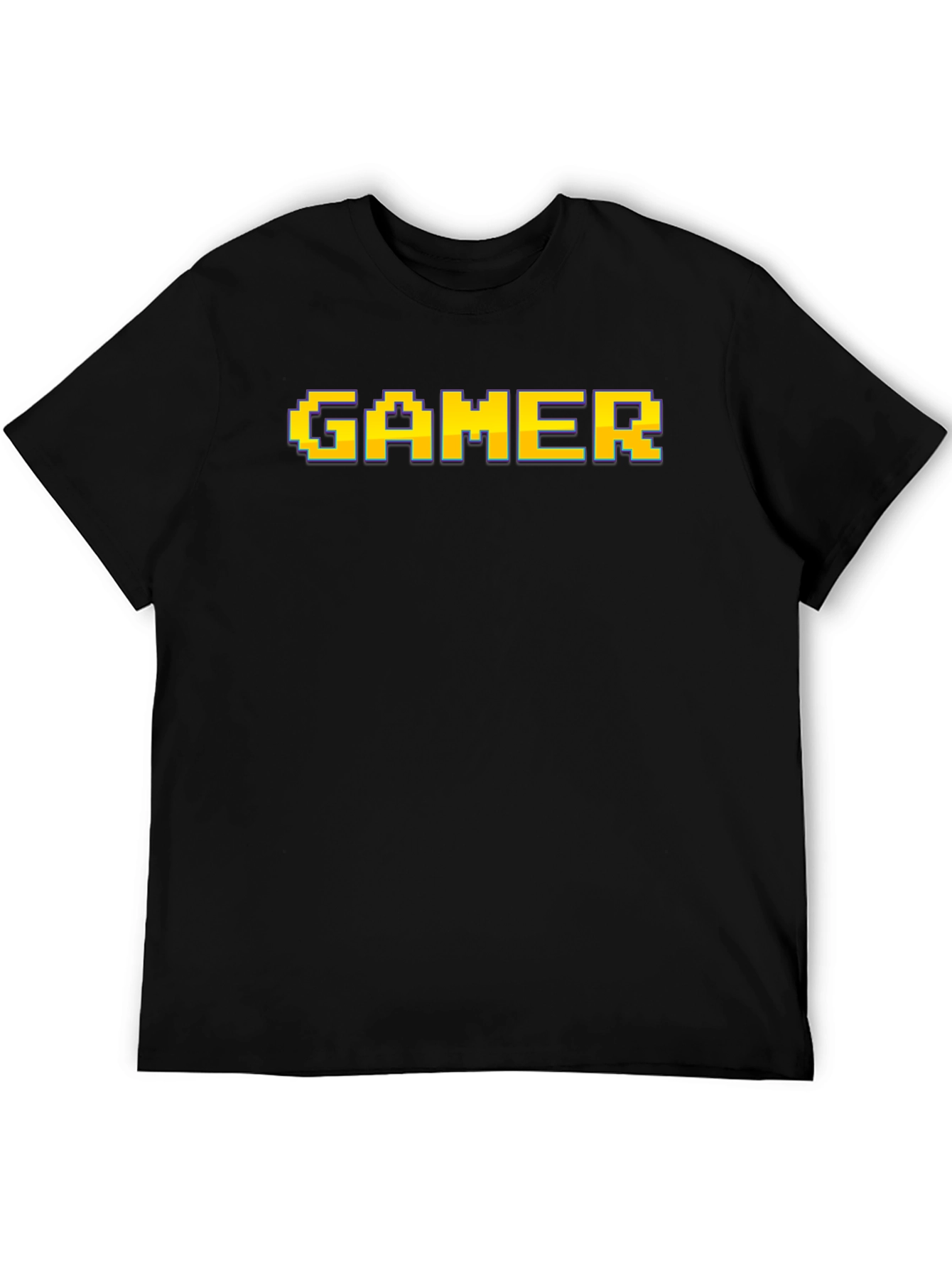 Retro Pixel Gamer T-Shirt - Black