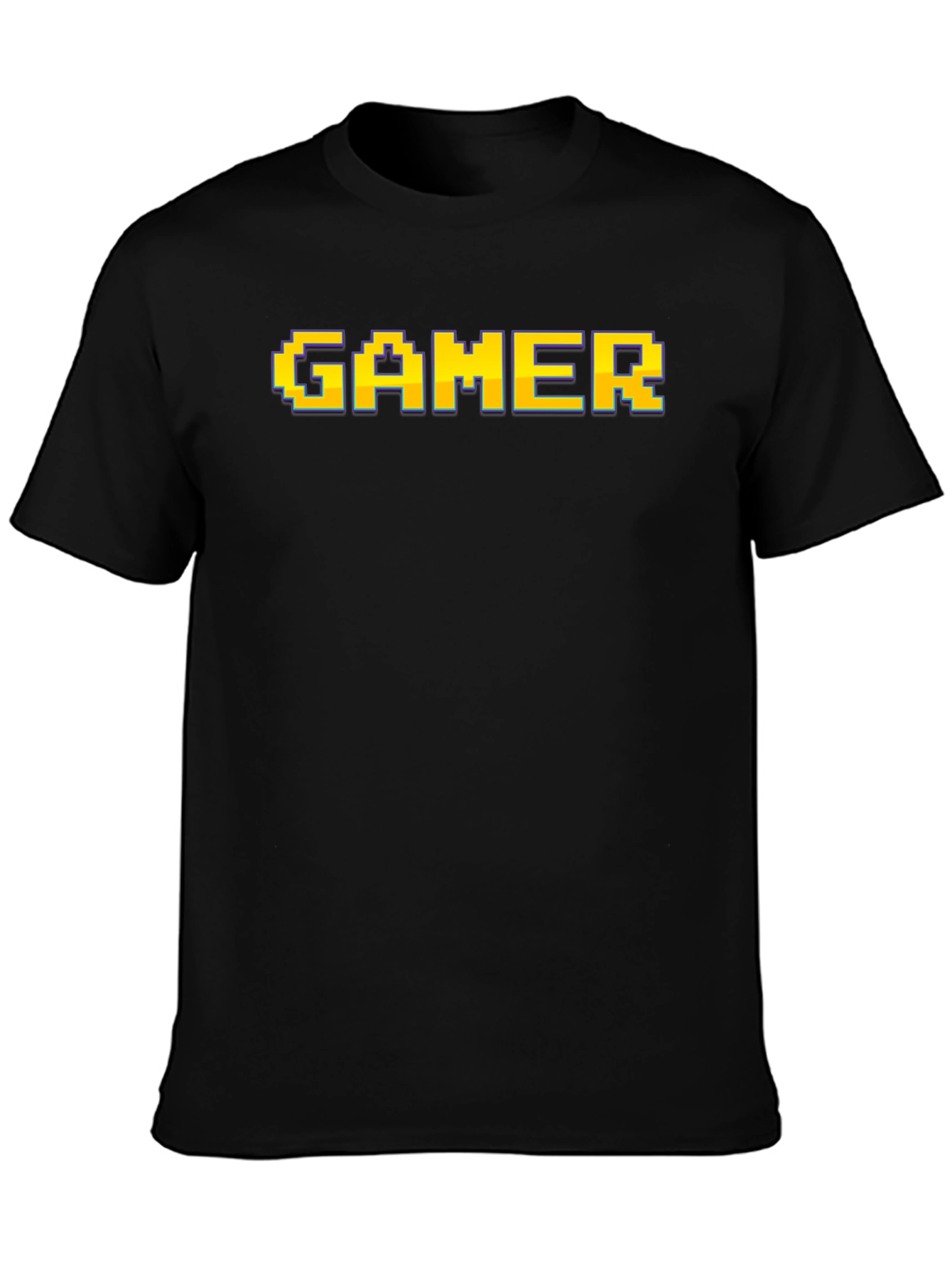 Retro Pixel Gamer T-Shirt - Black