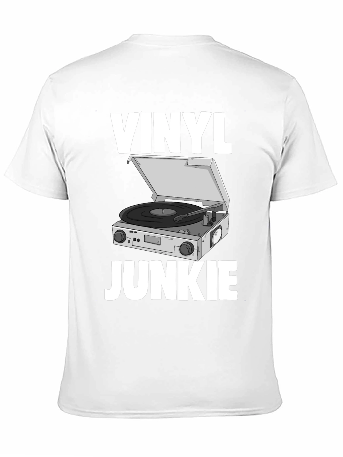 Vinyl Junkie Graphic Tee - Music Lover T-Shirt