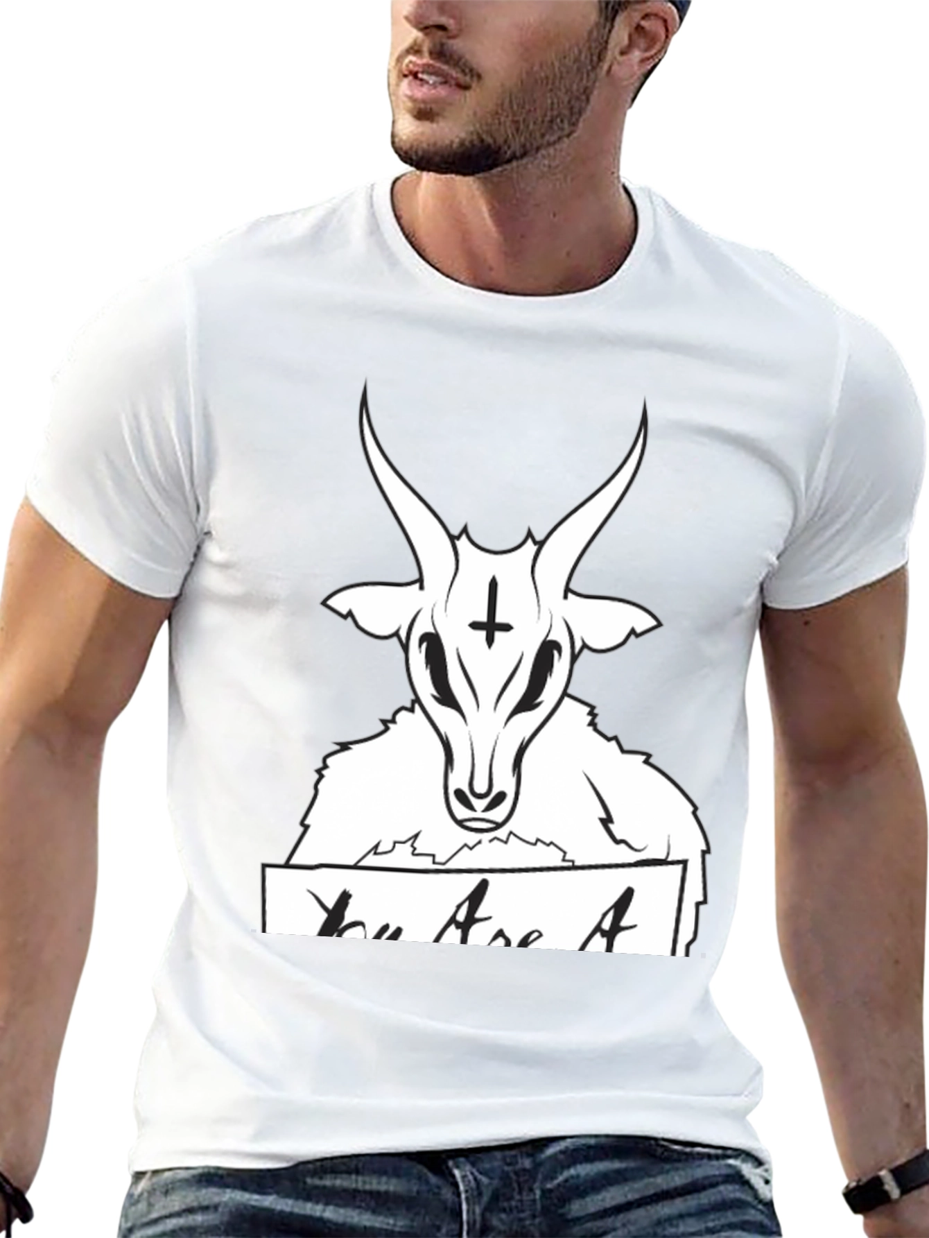 Baphomet Goat Graphic Tee - You Are A... Design