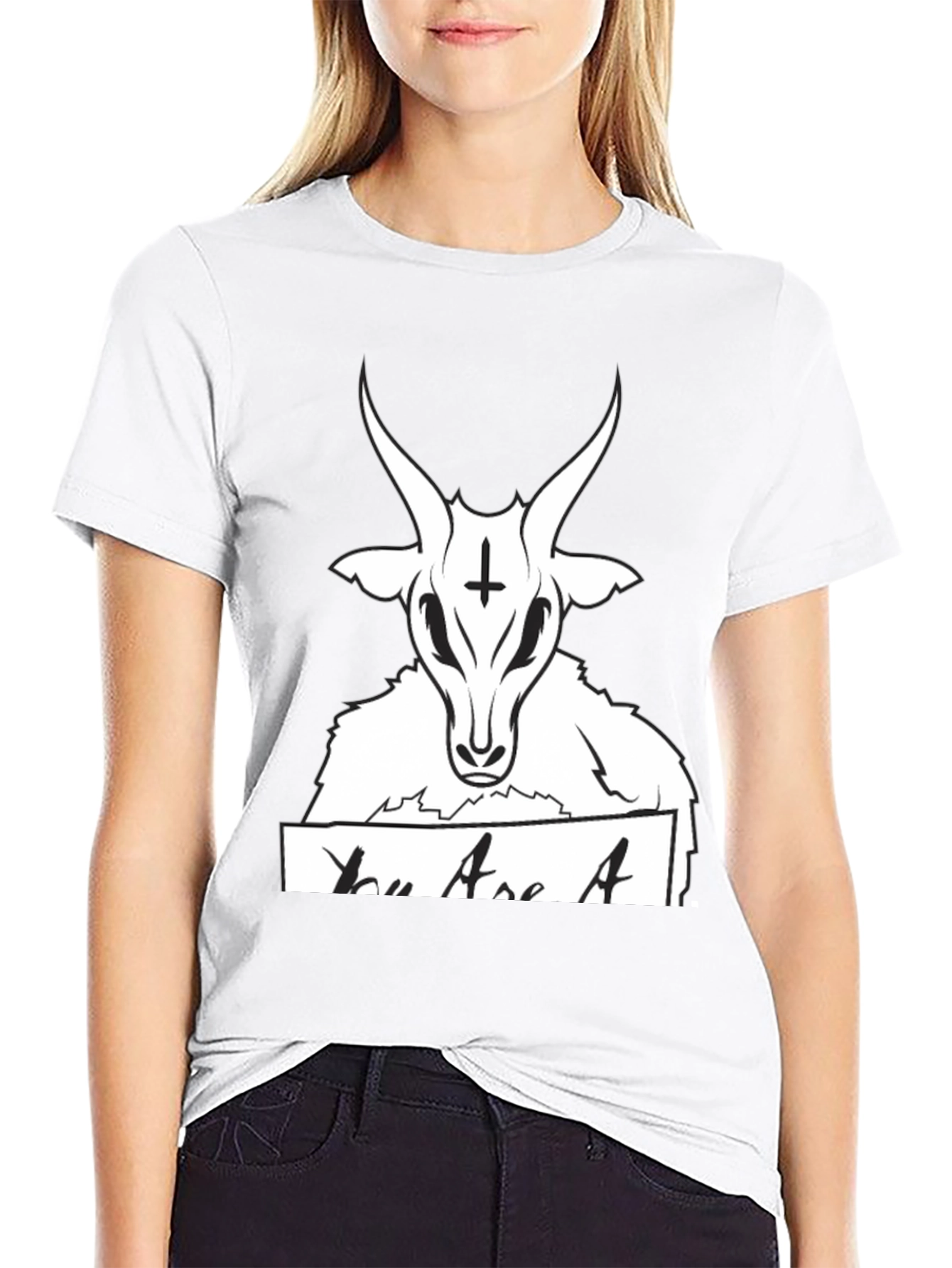 Baphomet Goat Graphic Tee - You Are A... Design
