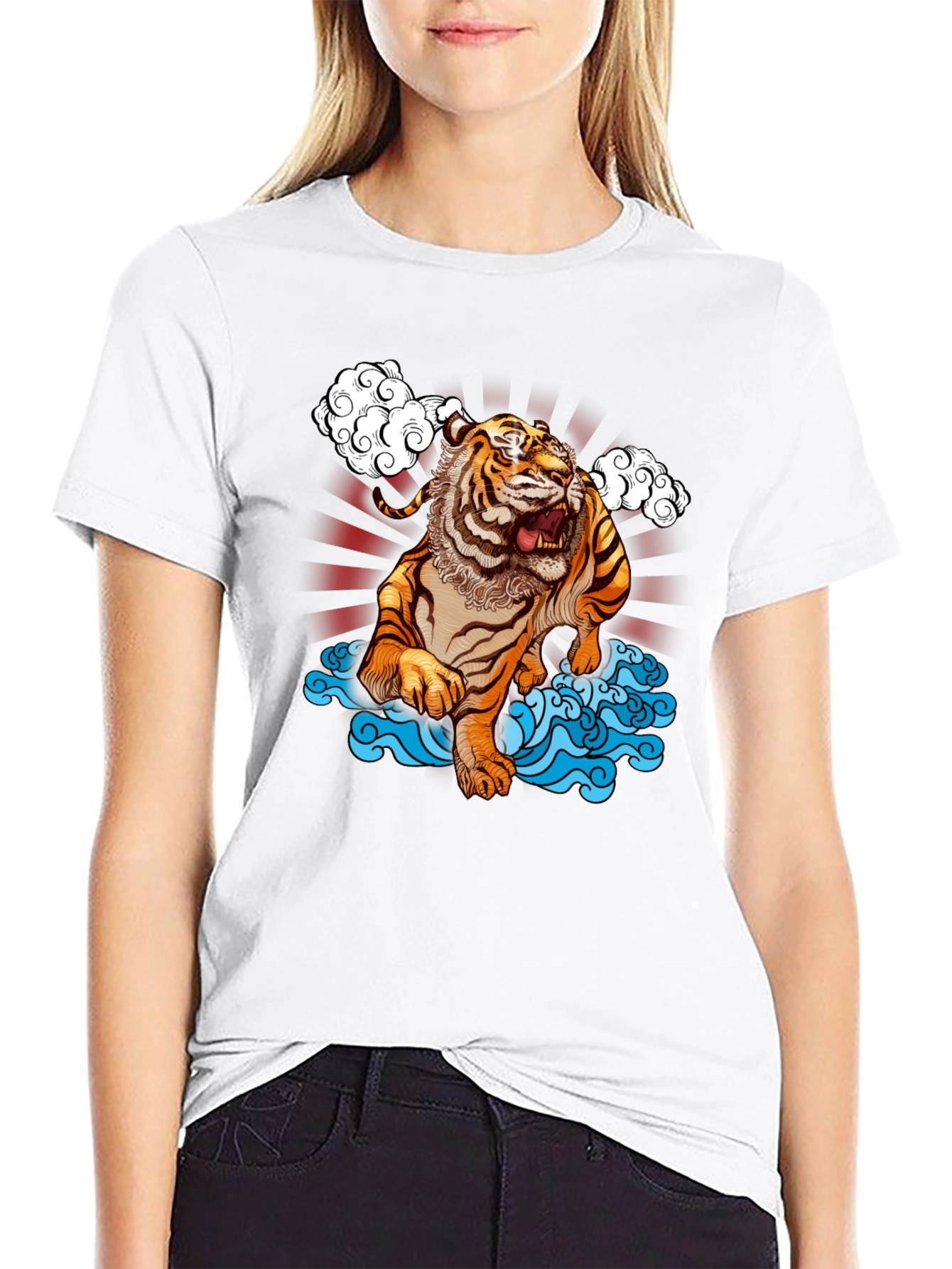 Tiger Graphic Black T-Shirt