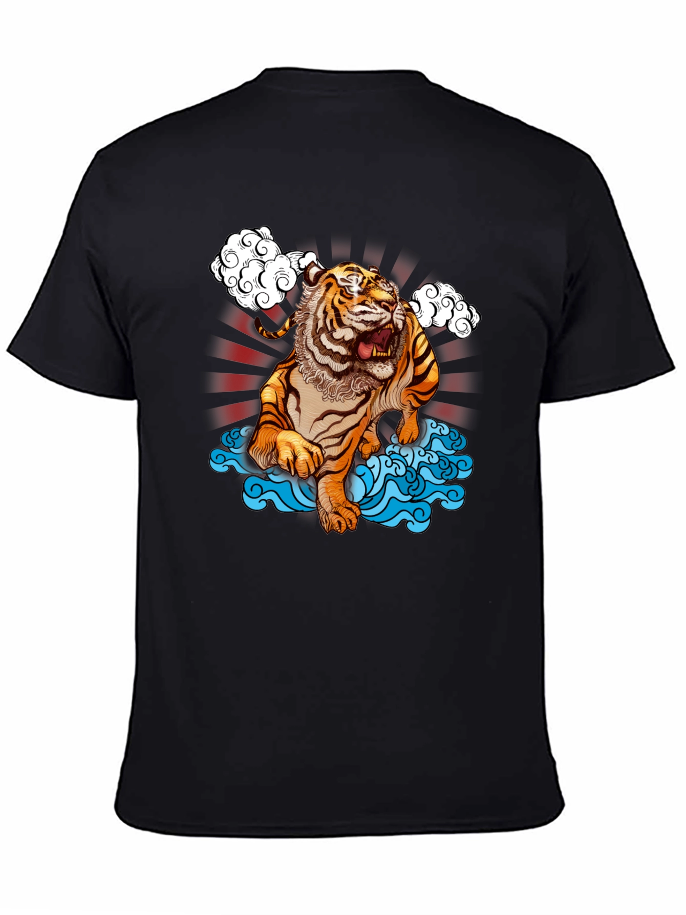 Tiger Graphic Black T-Shirt