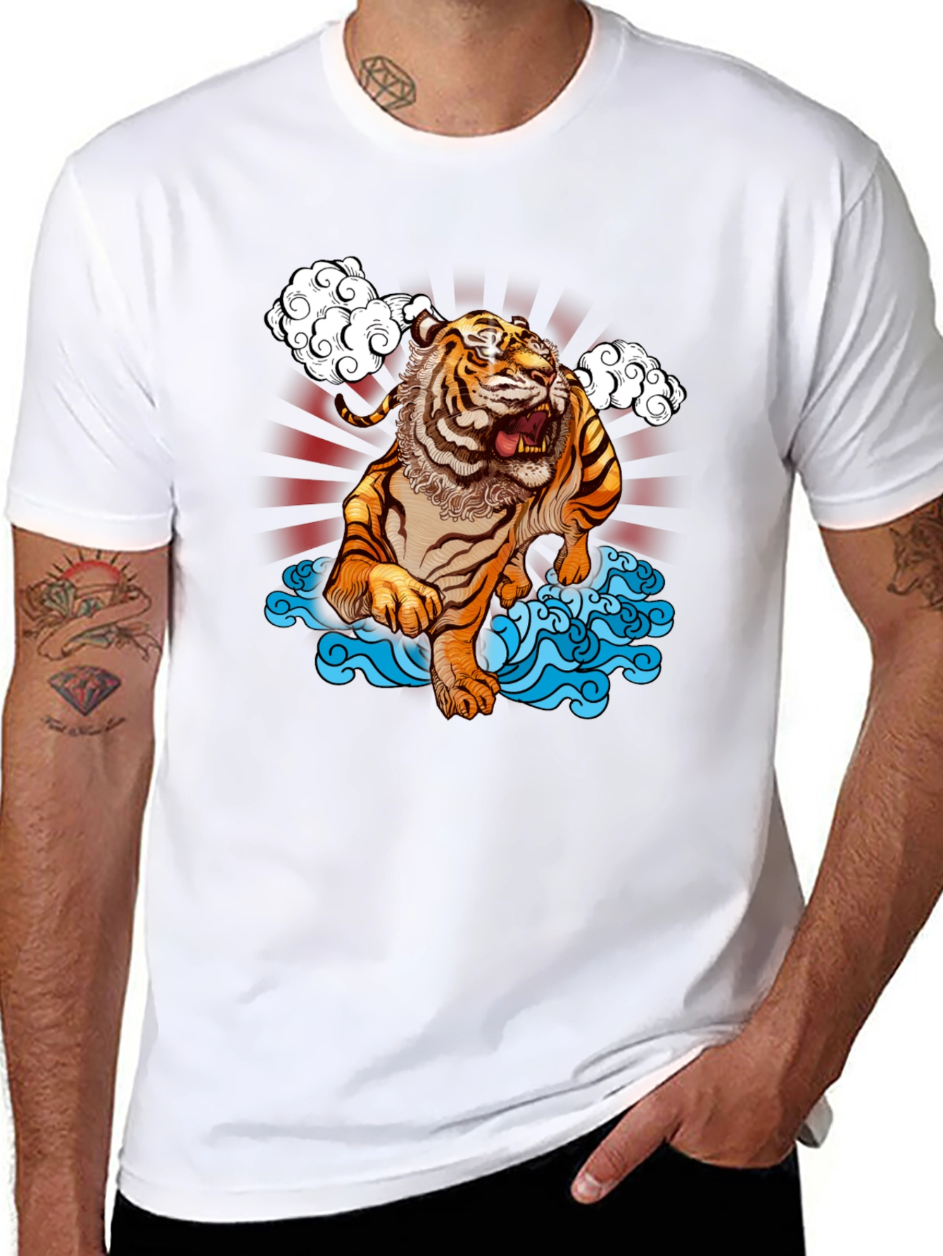 Tiger Graphic Black T-Shirt