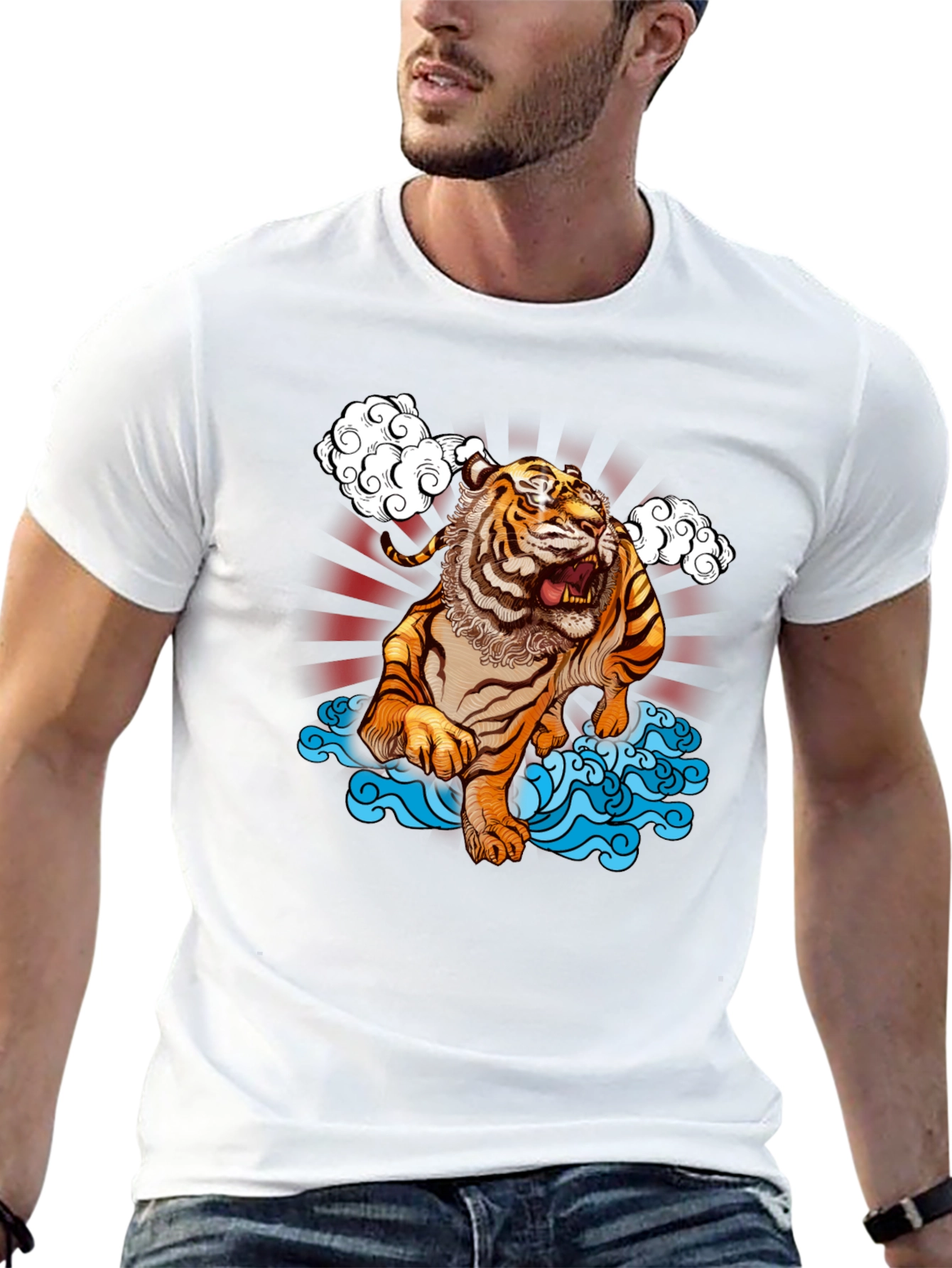 Tiger Graphic Black T-Shirt