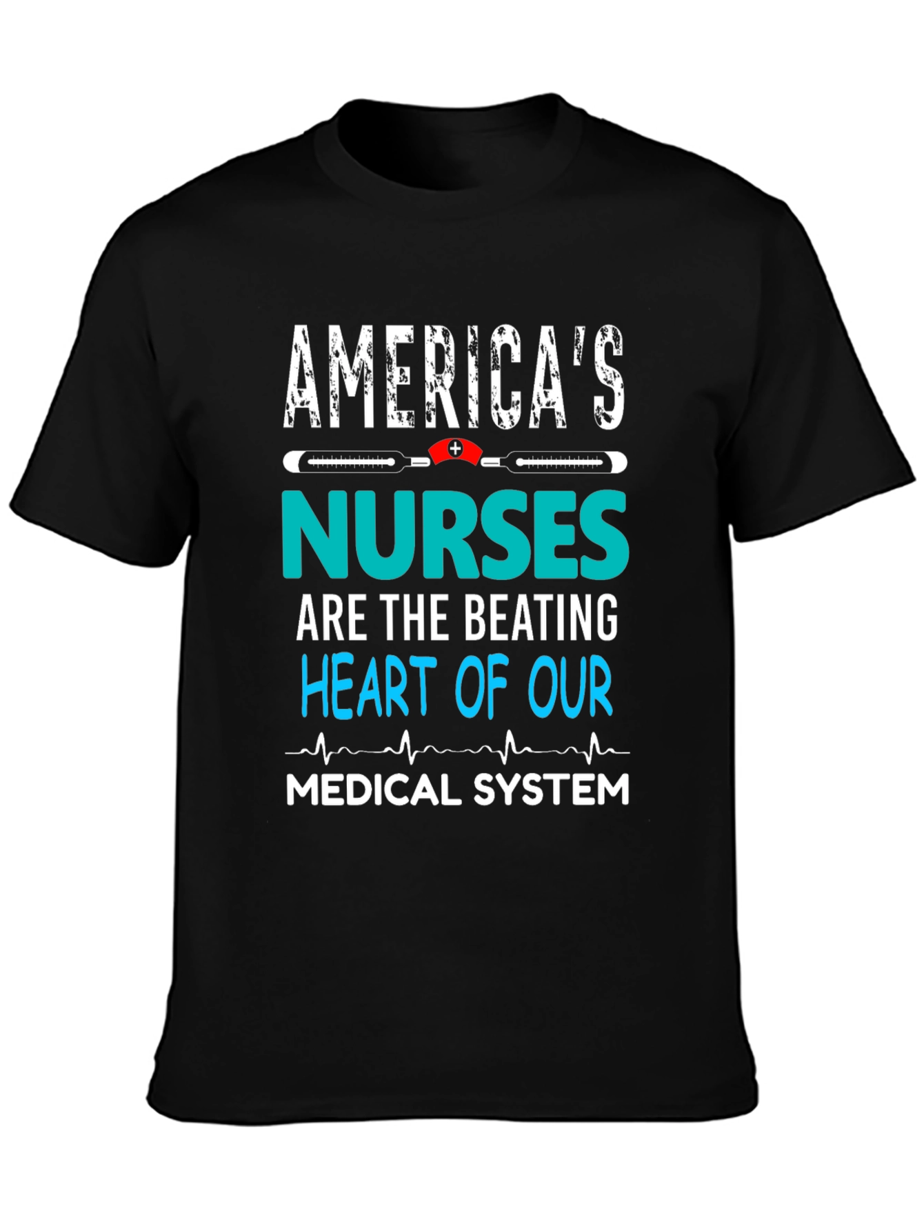 Americas Nurses T-Shirt - Medical System Tee