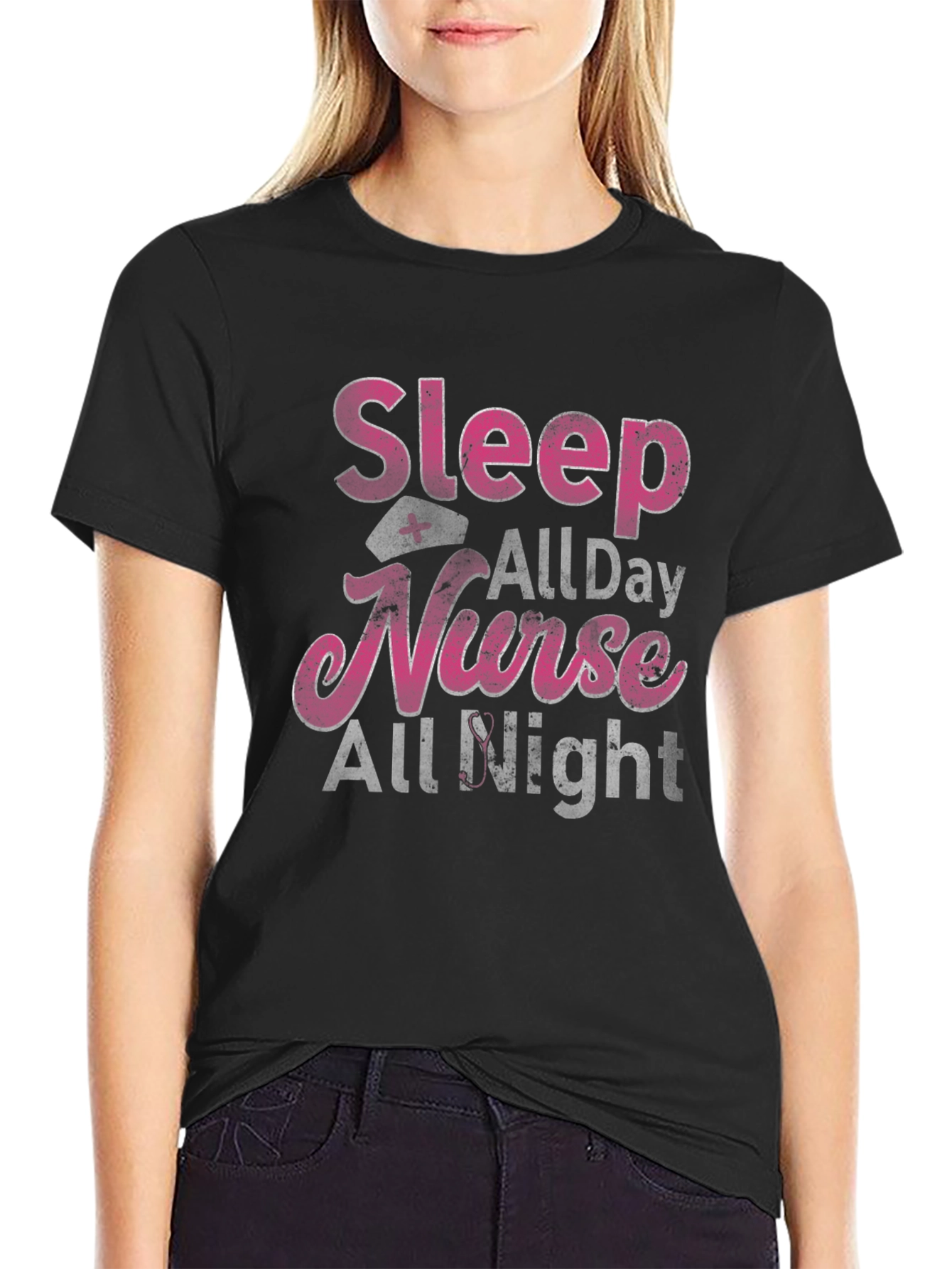 Sleep All Day Nurse All Night T-Shirt