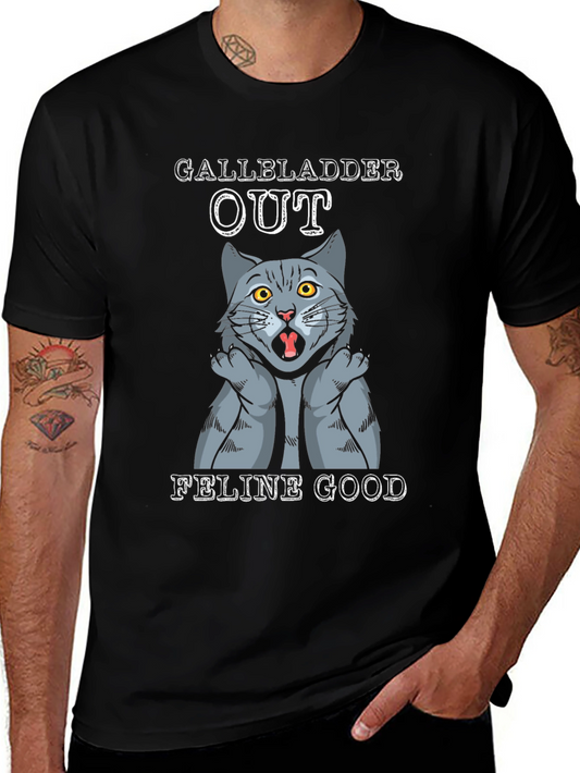 Gallbladder Out Feline Good Cat T-Shirt