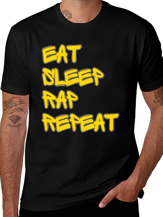 Eat Sleep Rap Repeat Graphic Tee