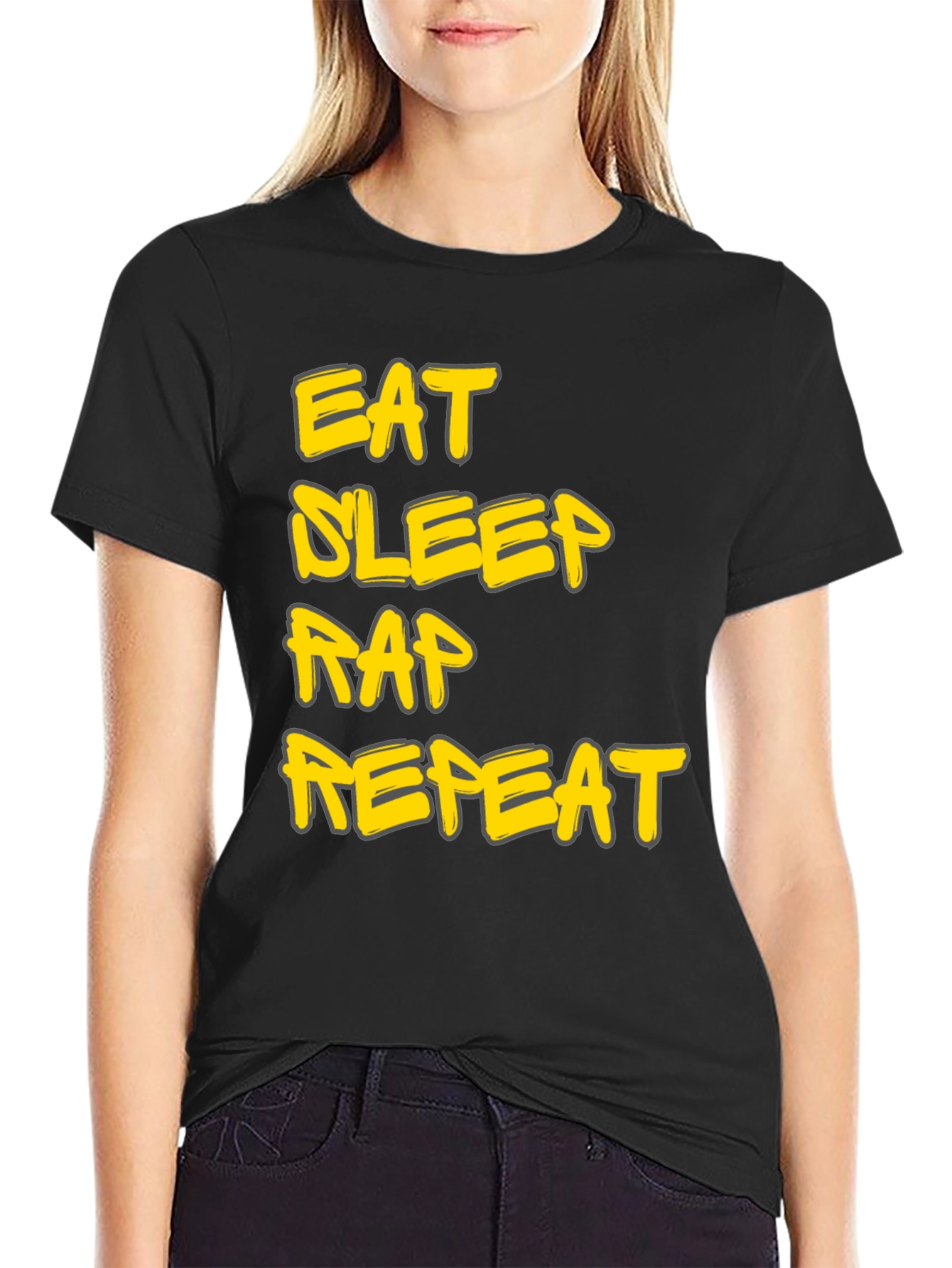 Eat Sleep Rap Repeat Graphic Tee