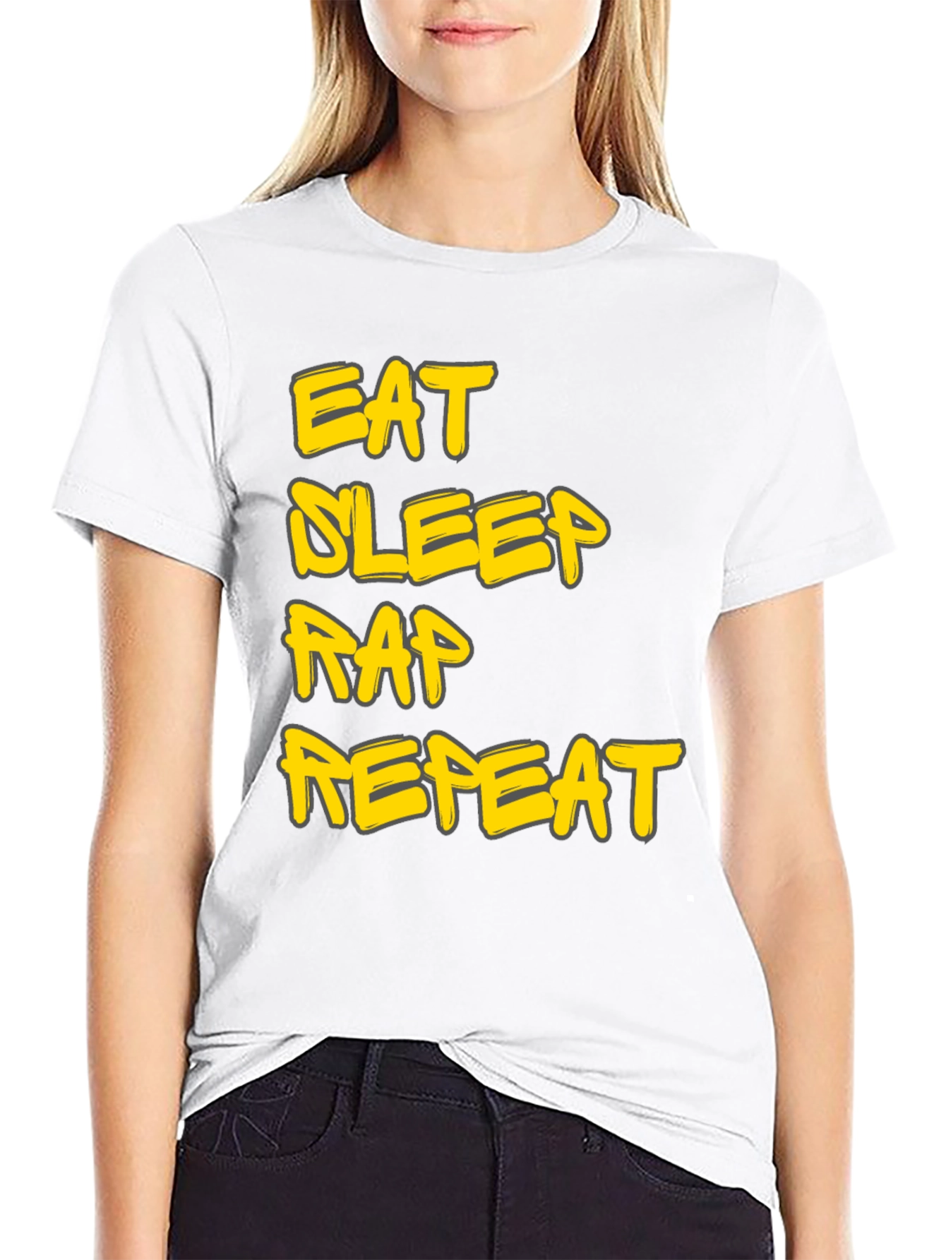 Eat Sleep Rap Repeat Graphic Tee