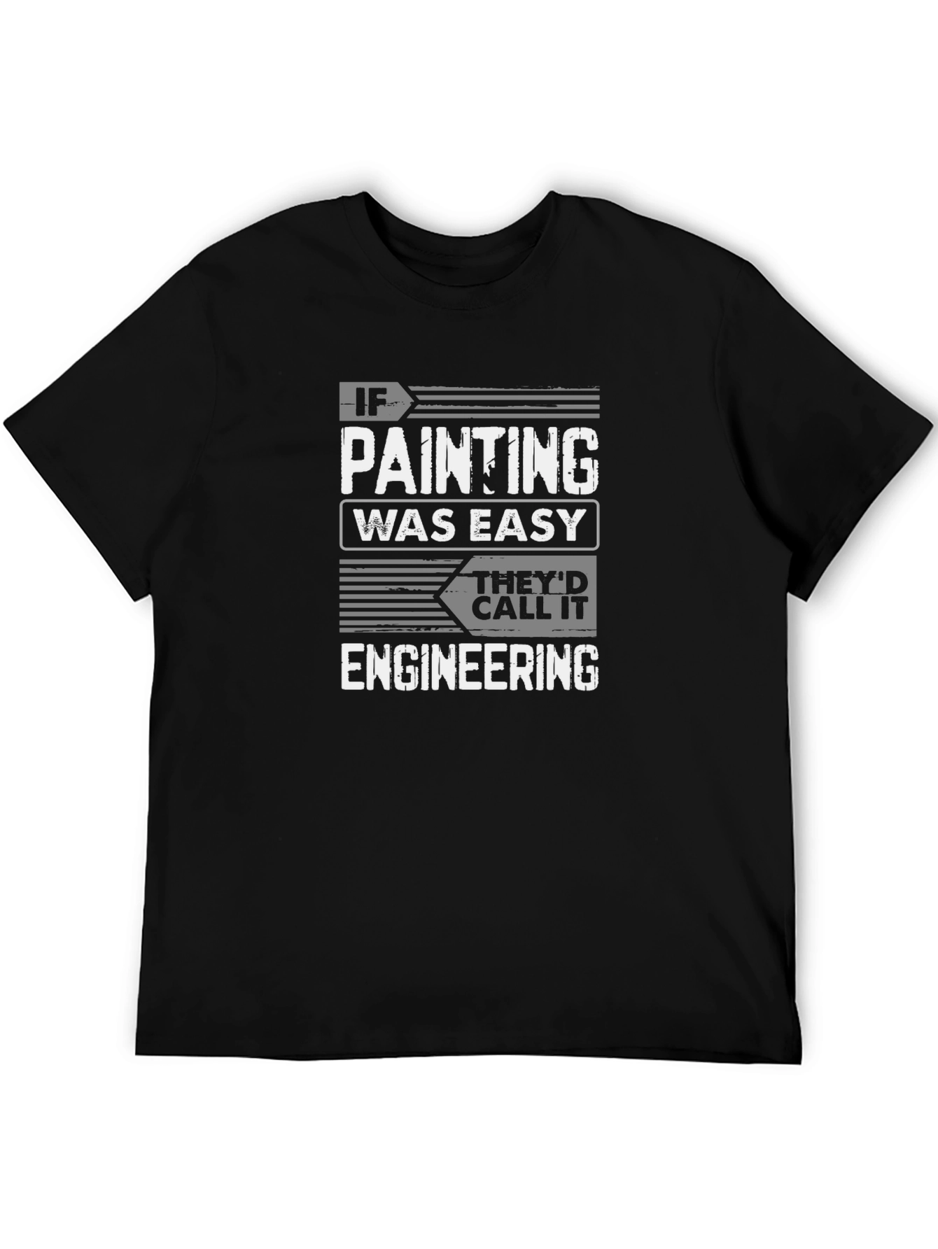 Funny Painting vs Engineering Graphic T-Shirt