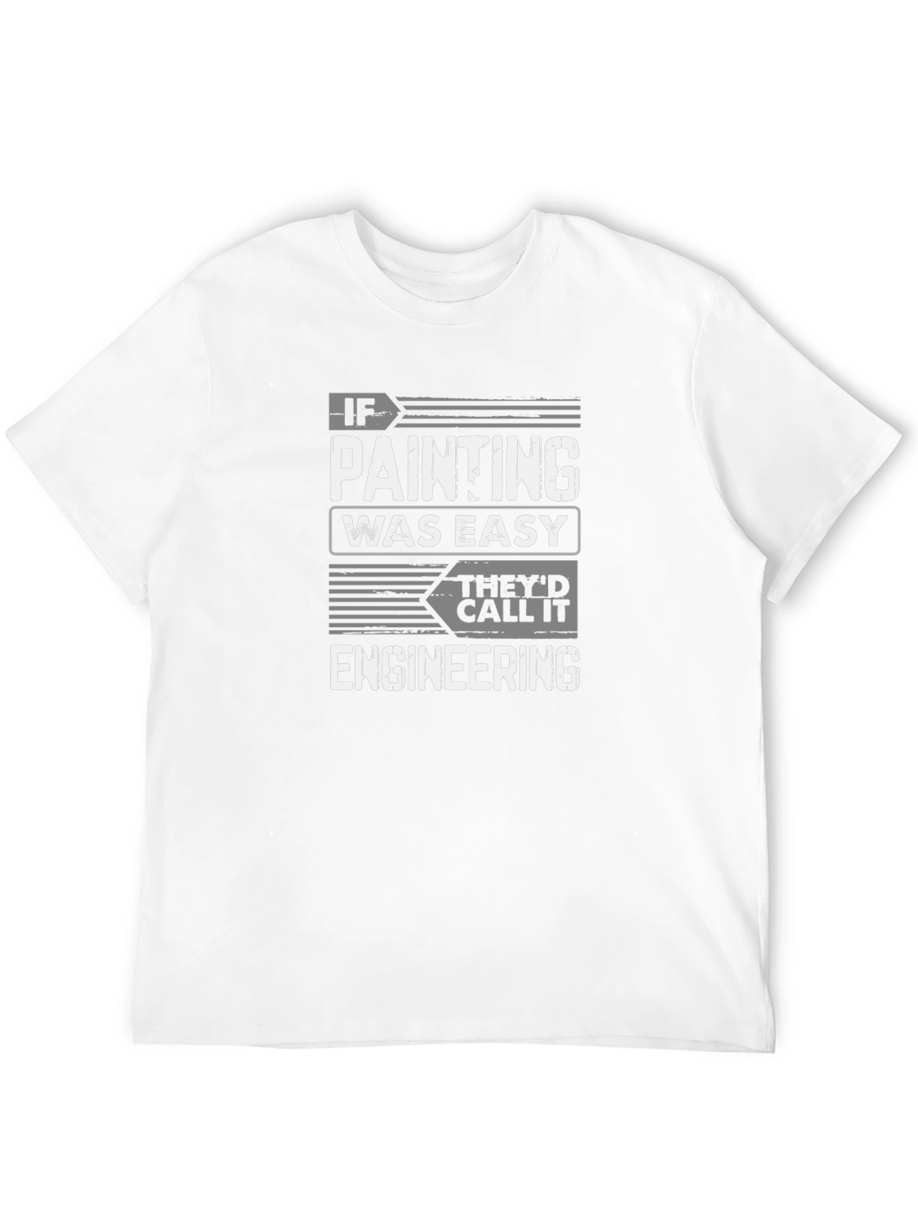 Funny Painting vs Engineering Graphic T-Shirt
