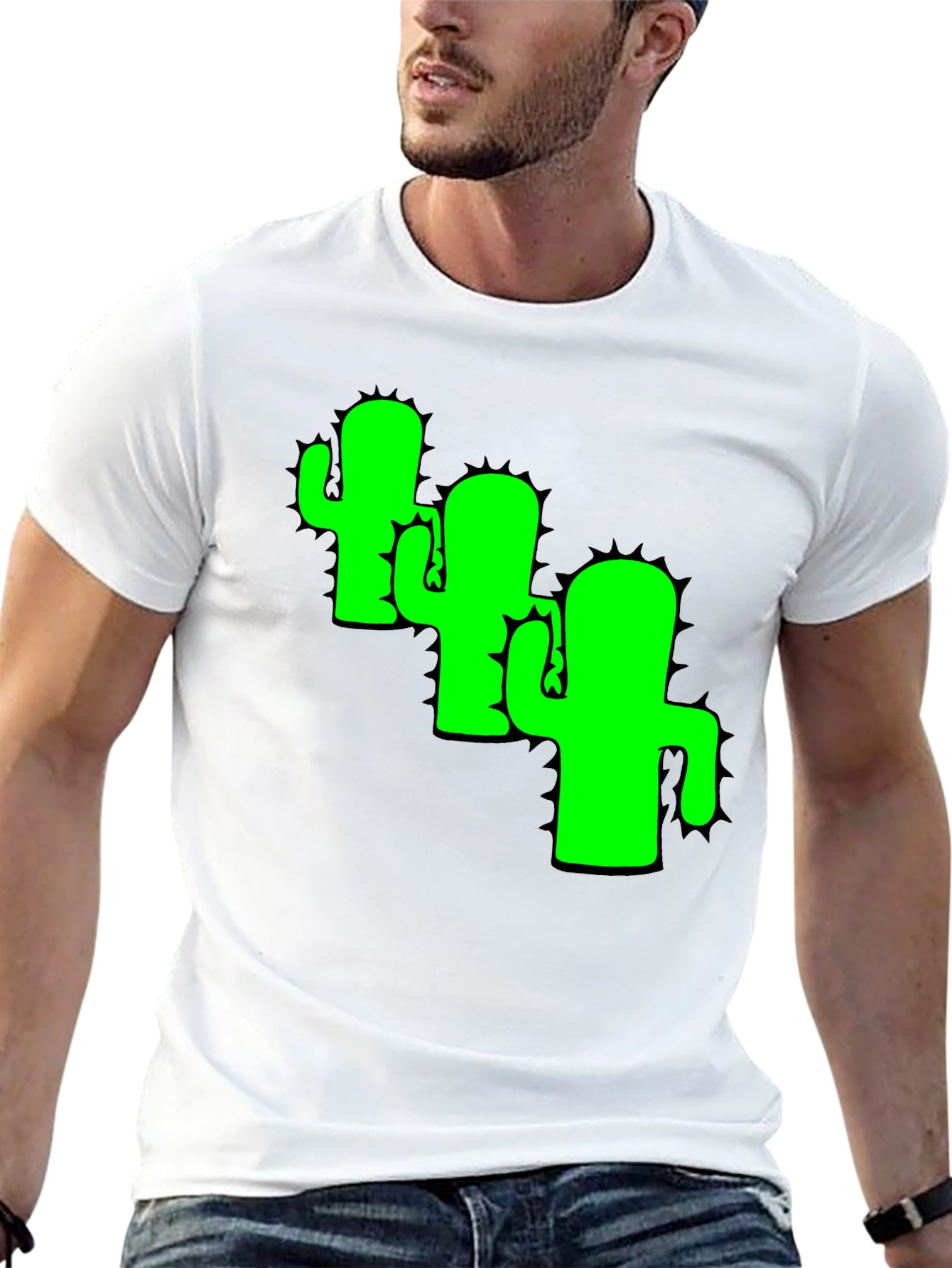 Cactus Graphic Tee - Cool Desert Vibes Black T-Shirt