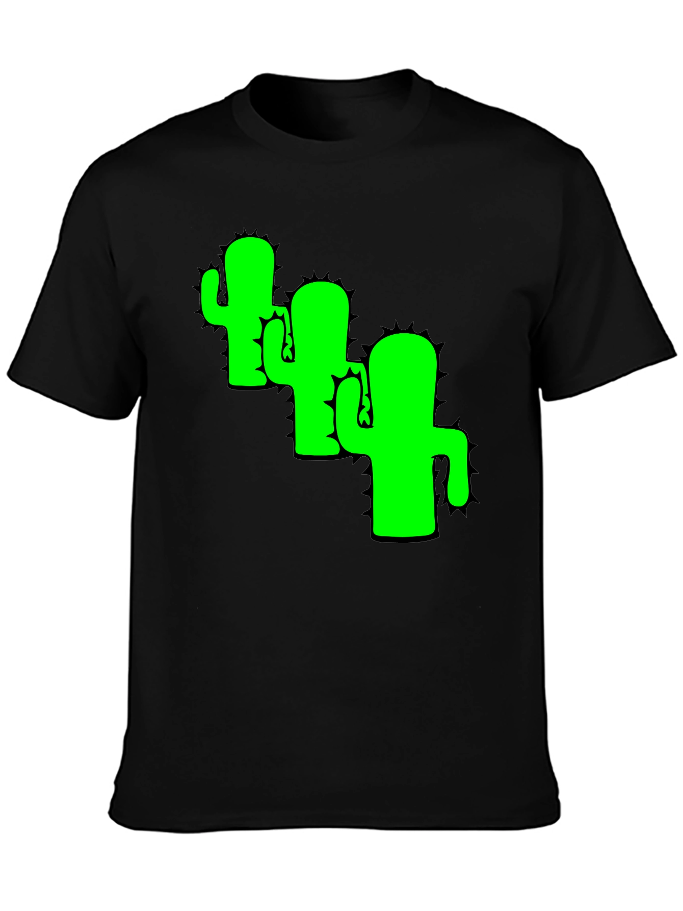 Cactus Graphic Tee - Cool Desert Vibes Black T-Shirt