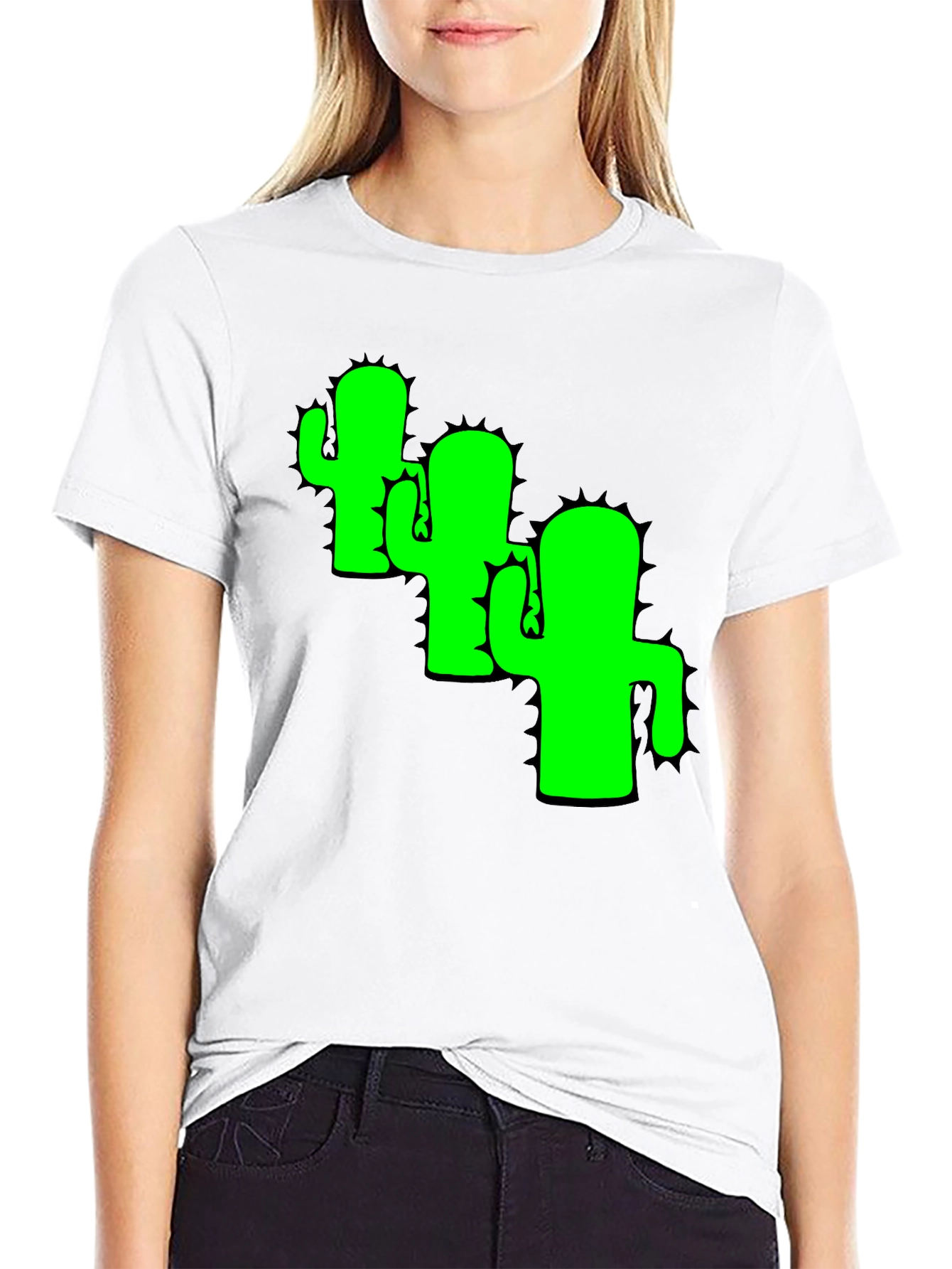 Cactus Graphic Tee - Cool Desert Vibes Black T-Shirt