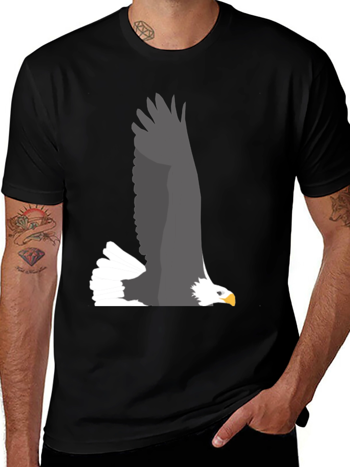 Eagle Graphic Black T-Shirt