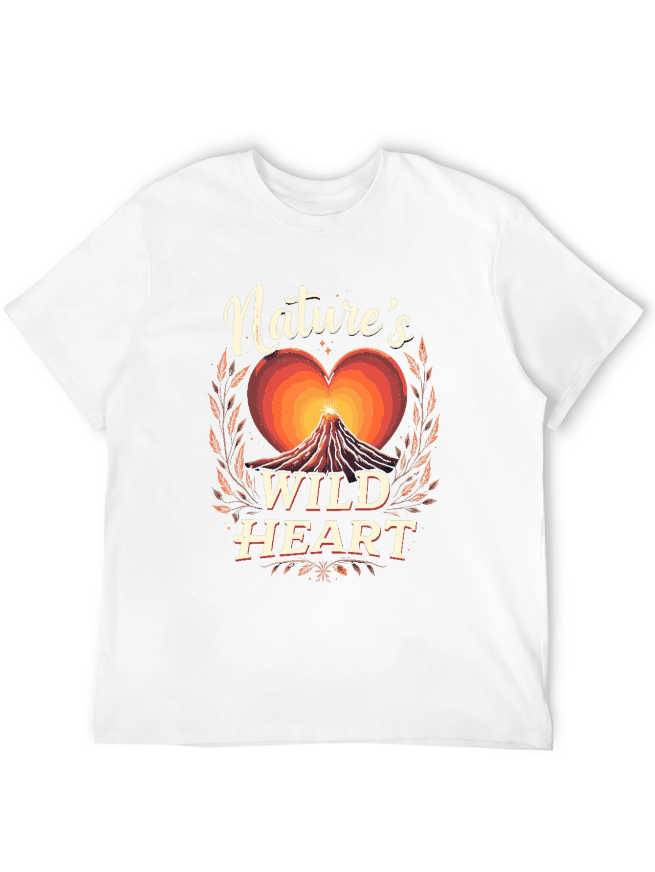 Natures Wild Heart Graphic Tee - Black