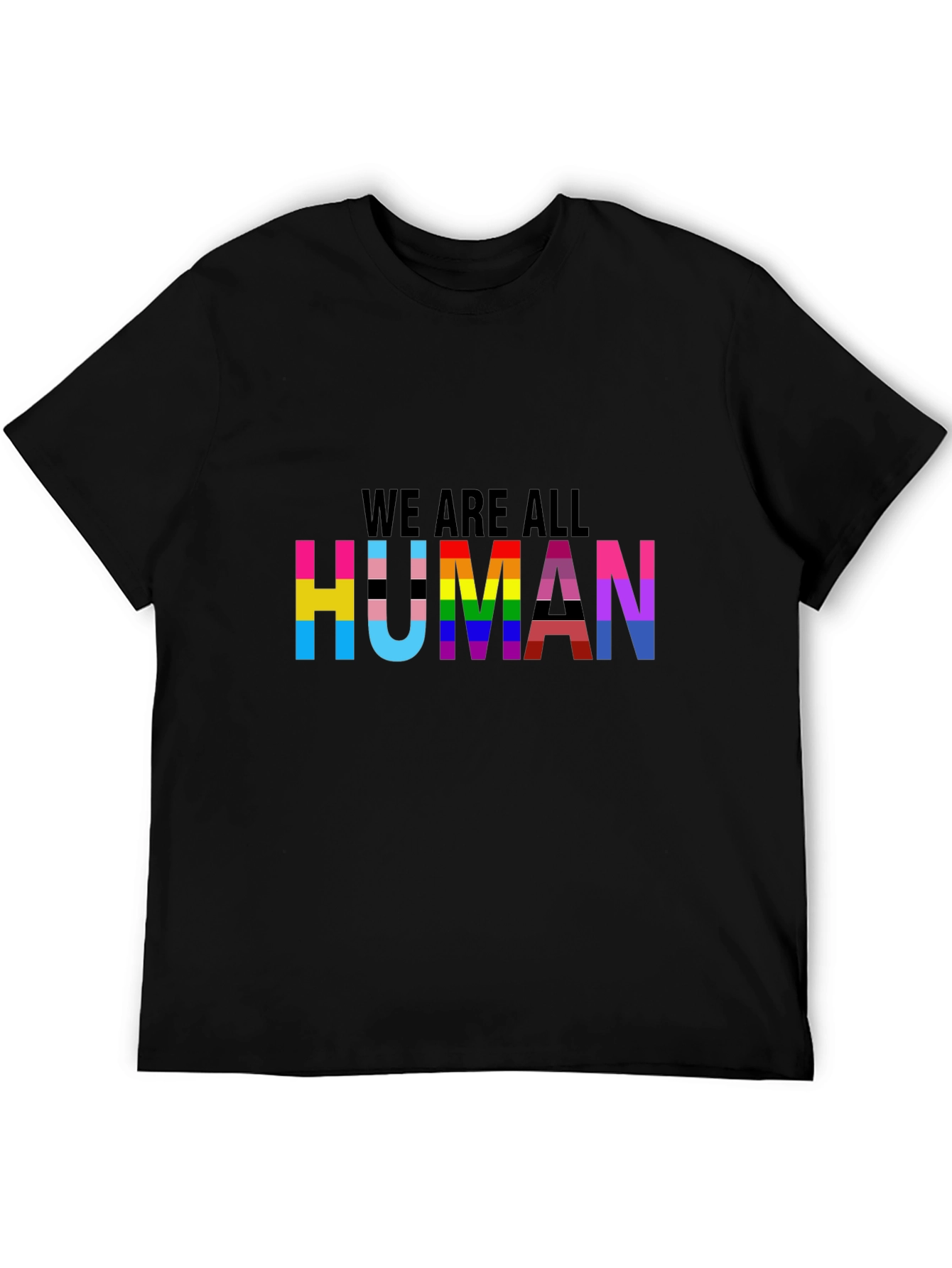 LGBTQ+ Pride We Are All Human Graphic T-Shirt