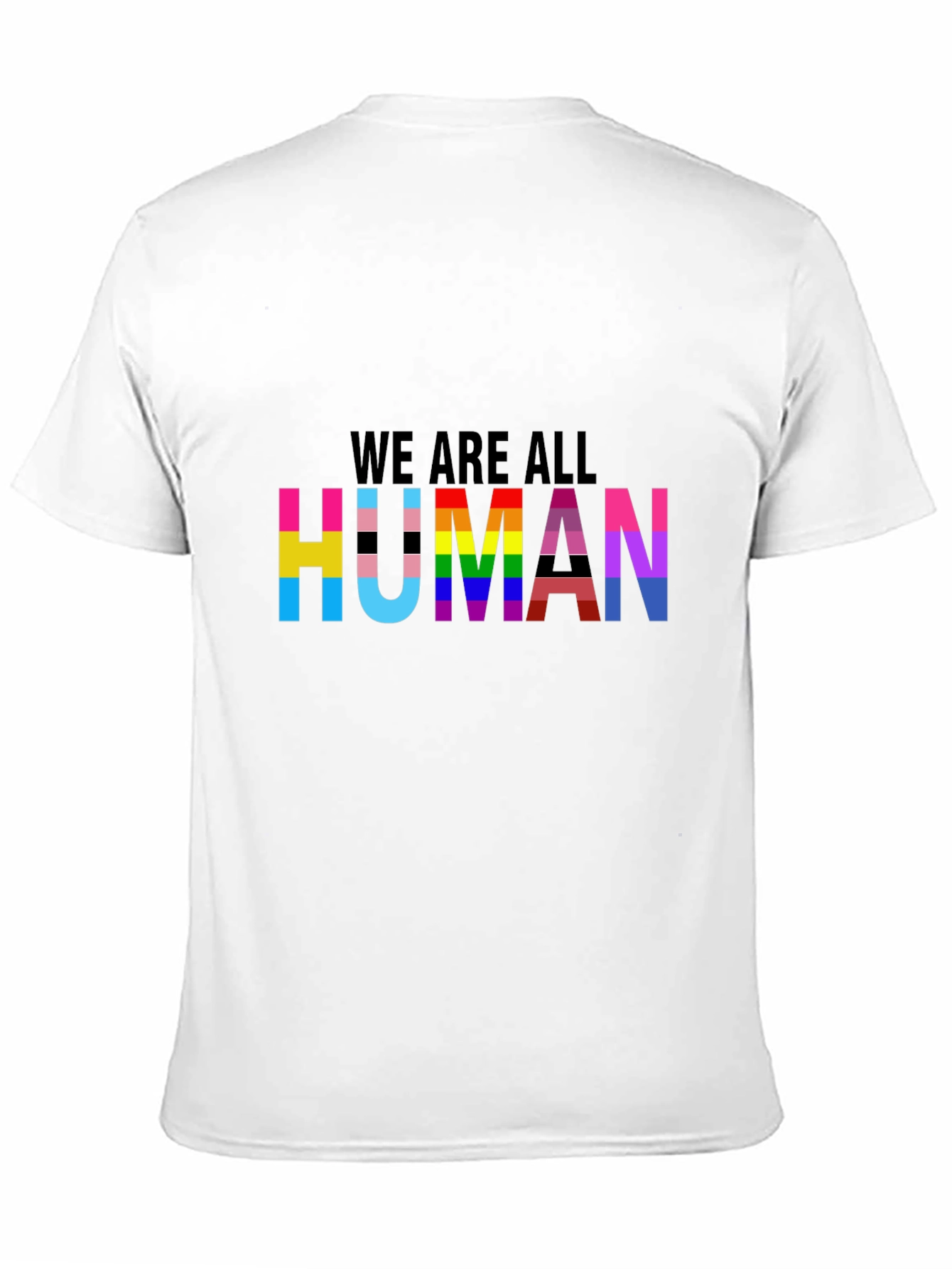 LGBTQ+ Pride We Are All Human Graphic T-Shirt