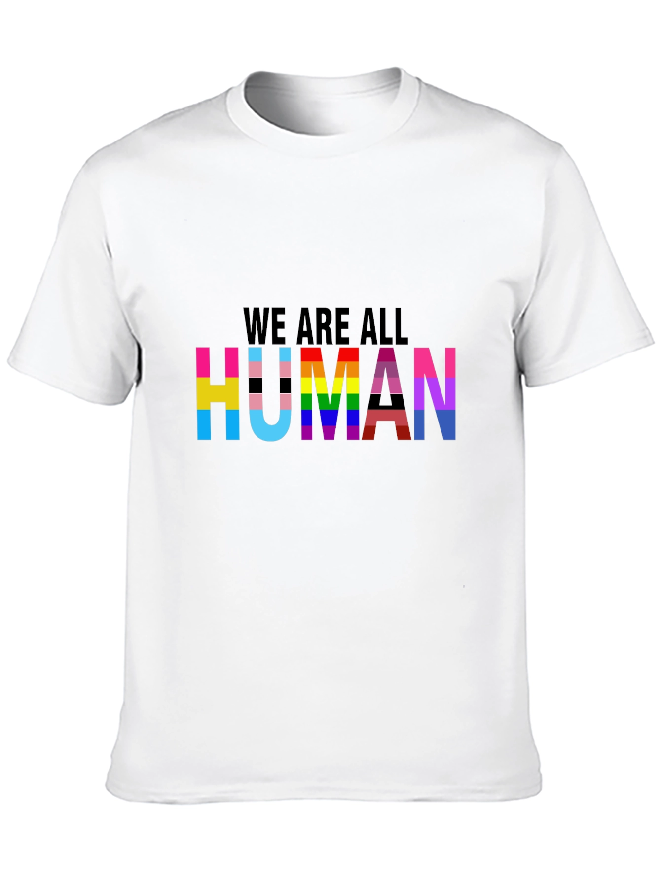 LGBTQ+ Pride We Are All Human Graphic T-Shirt