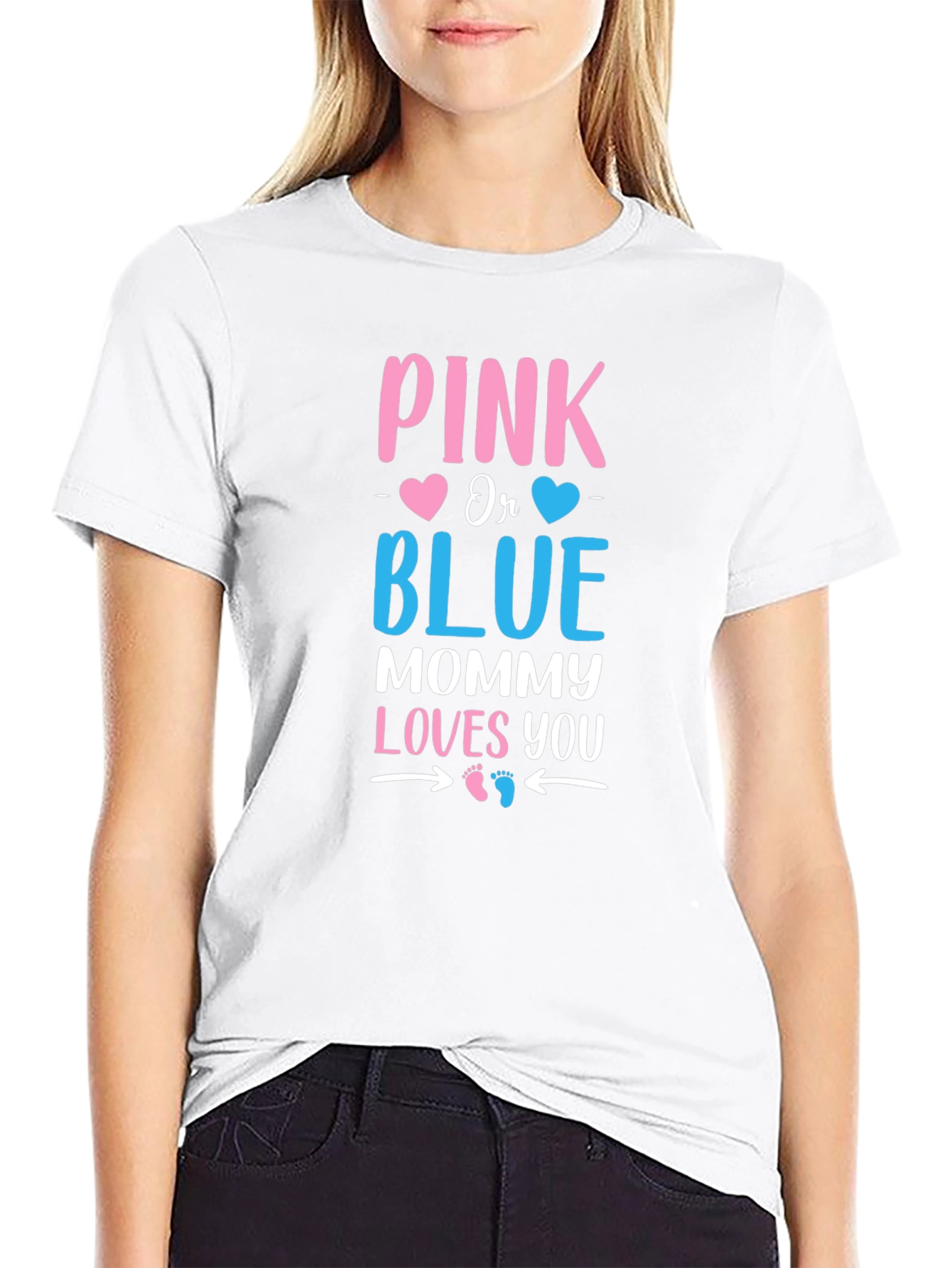 Pink or Blue Mommy Loves You T-Shirt