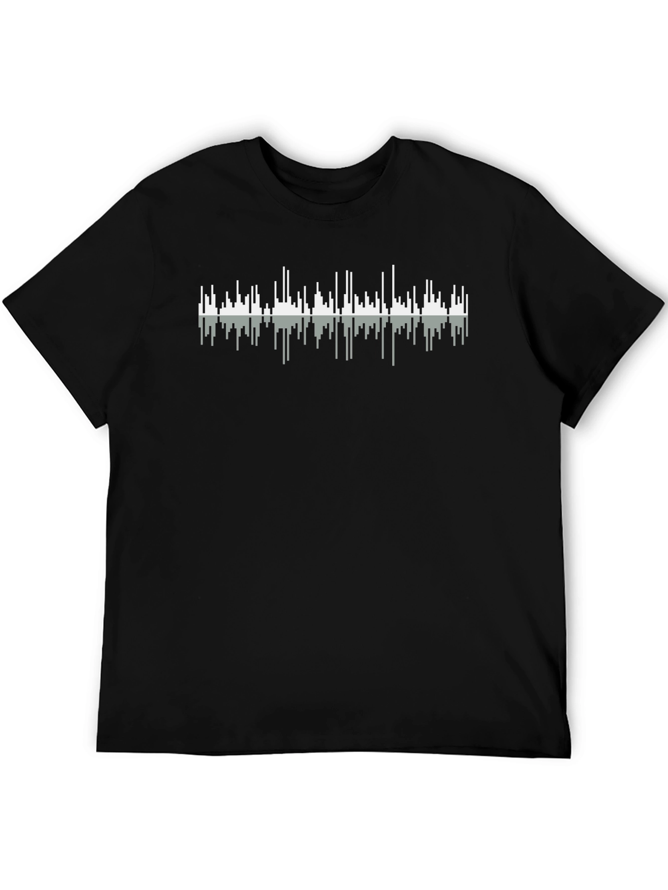 Sound Wave Graphic Tee - Mens Black T-Shirt