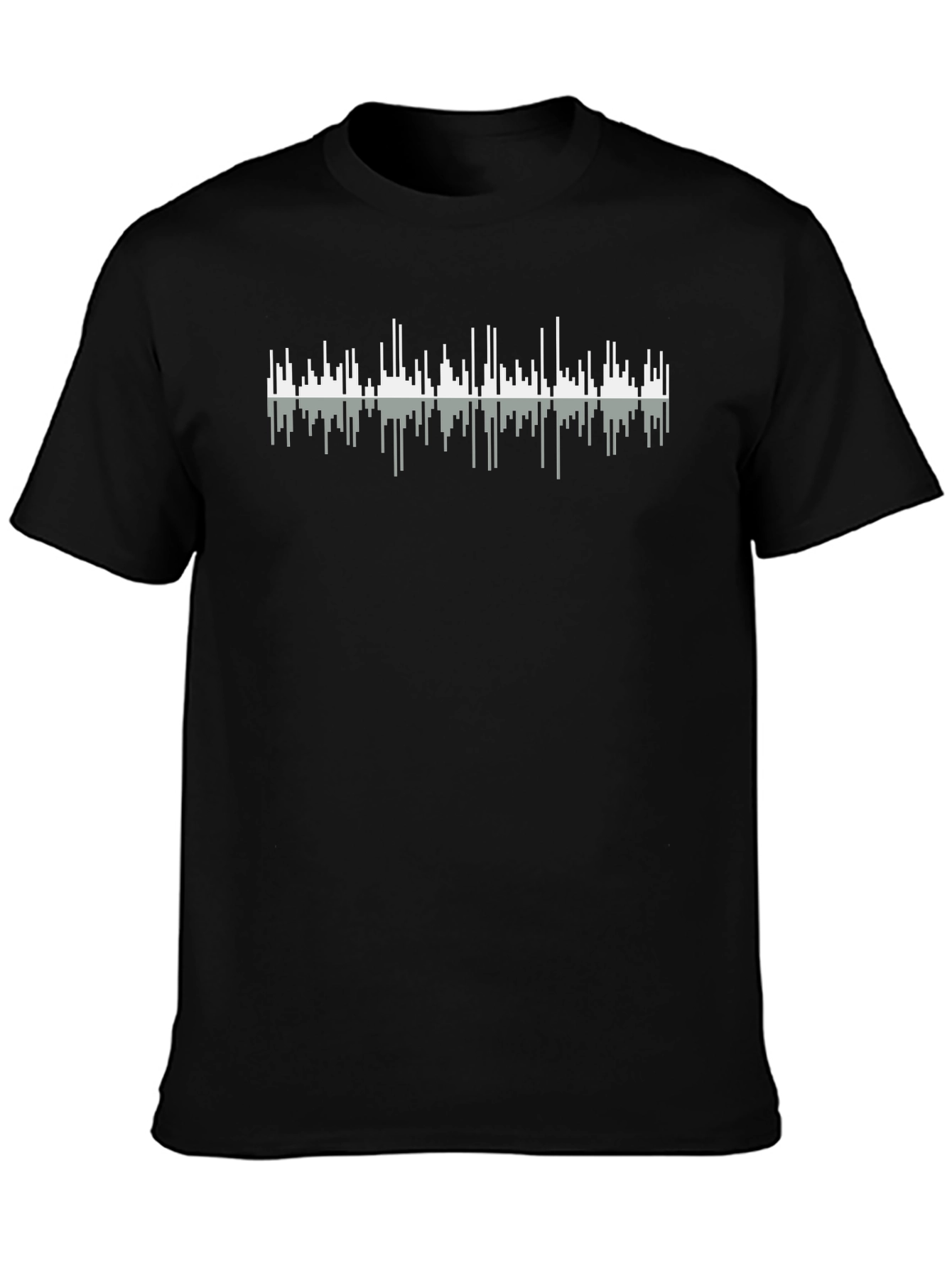 Sound Wave Graphic Tee - Mens Black T-Shirt