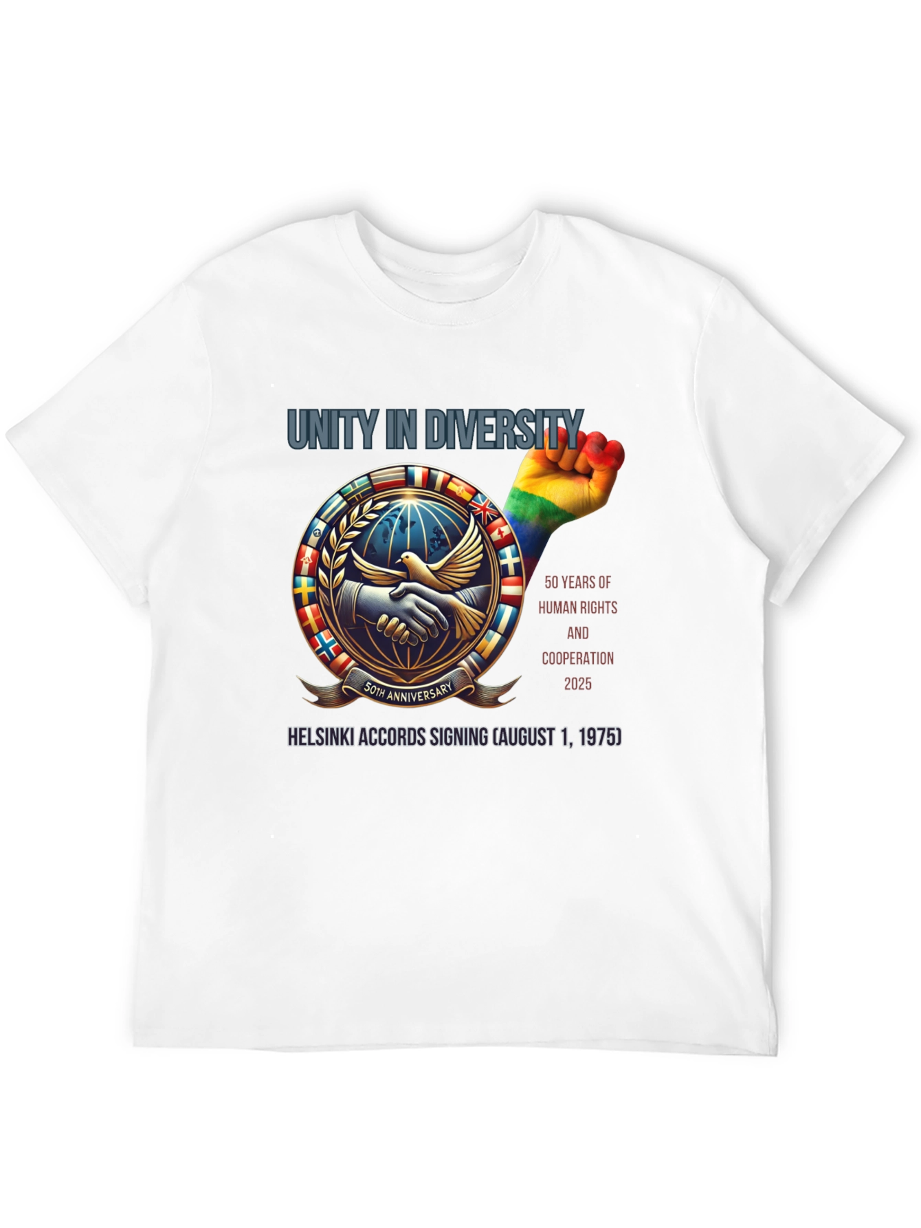 Unity in Diversity T-Shirt: Human Rights & Cooperation
