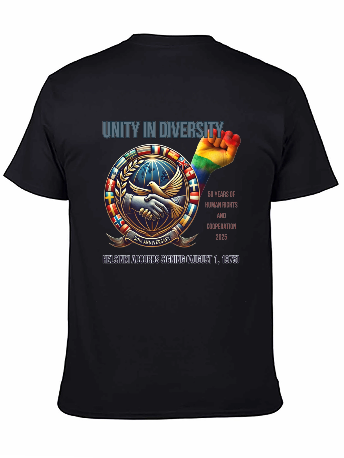 Unity in Diversity T-Shirt: Human Rights & Cooperation