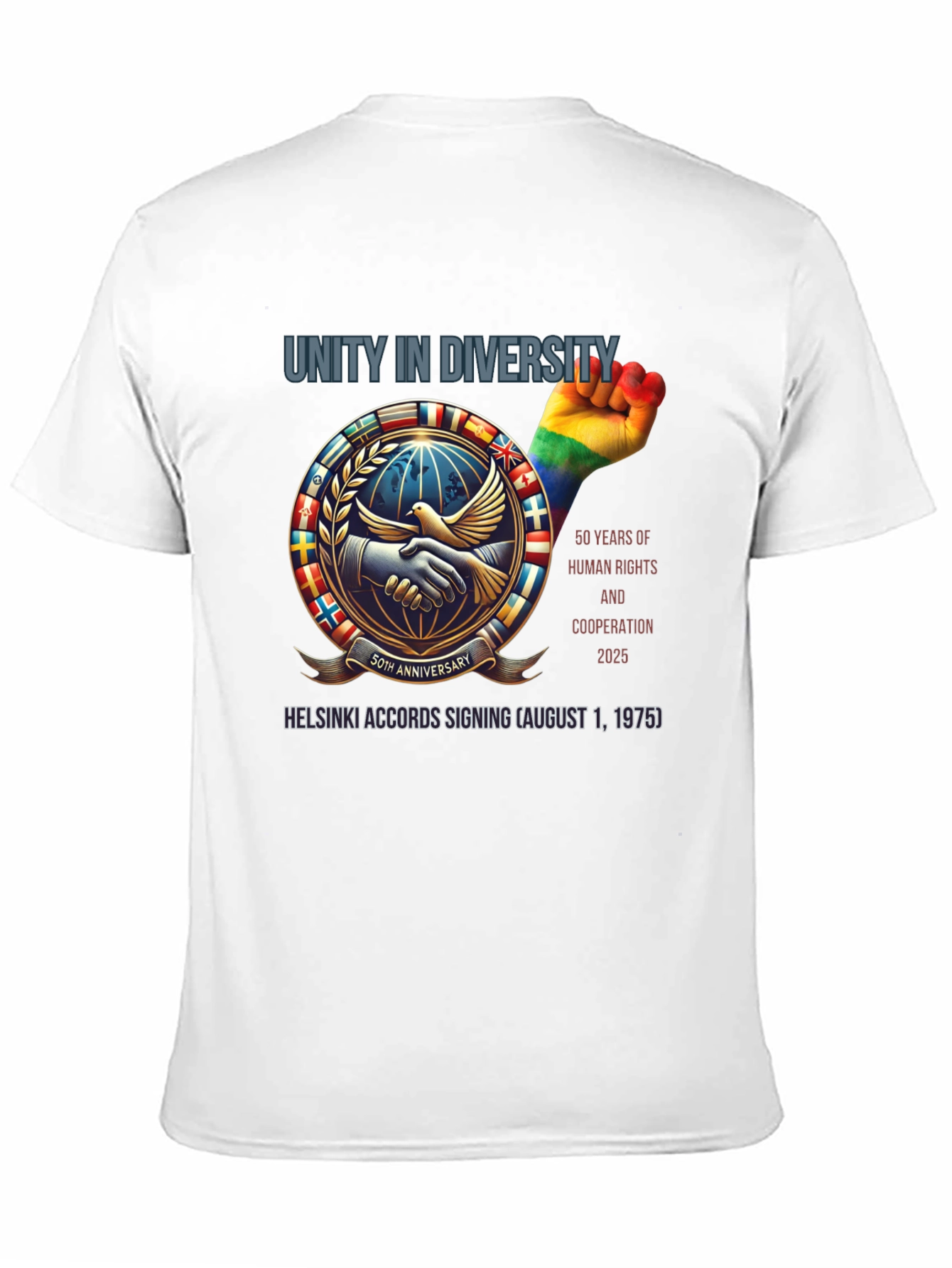 Unity in Diversity T-Shirt: Human Rights & Cooperation