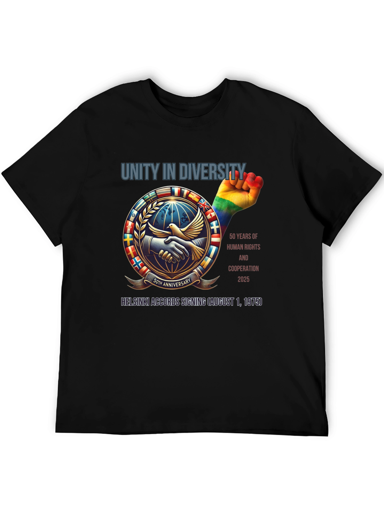 Unity in Diversity T-Shirt: Human Rights & Cooperation