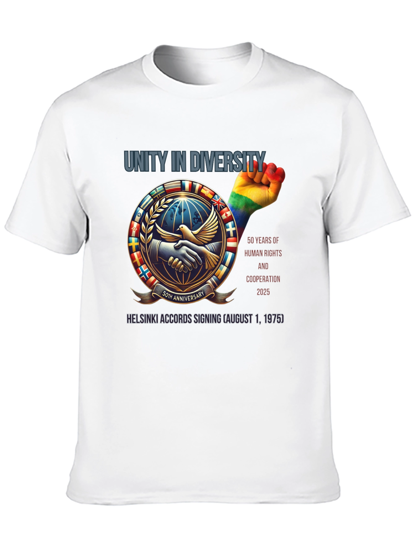 Unity in Diversity T-Shirt: Human Rights & Cooperation