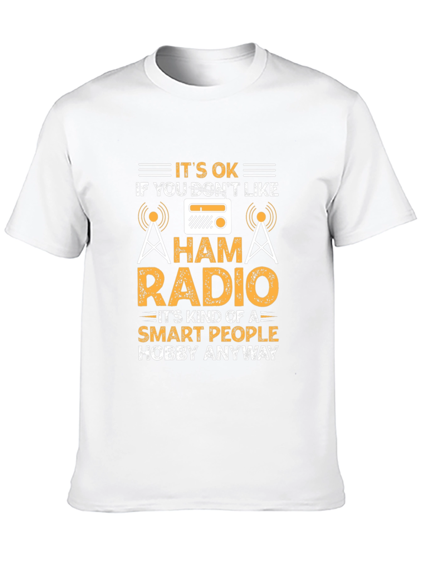 Ham Radio Smart People Hobby Black T-Shirt