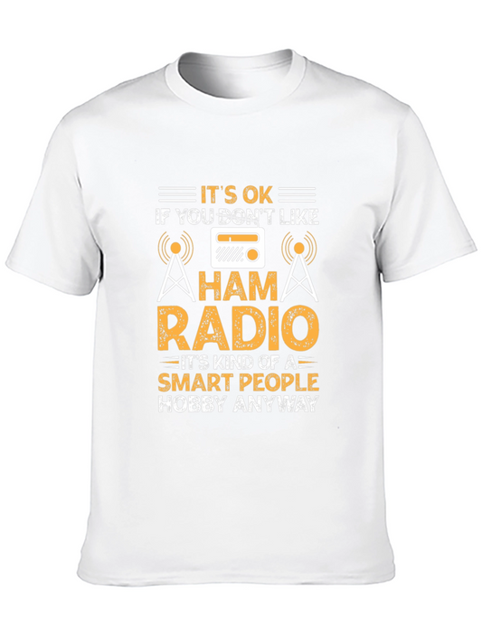 Ham Radio Smart People Hobby Black T-Shirt