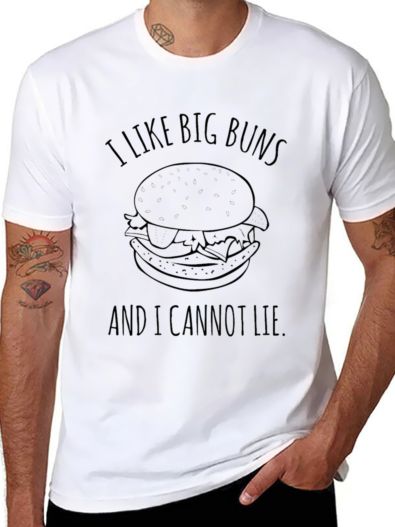I Like Big Buns T-Shirt - Funny Burger Tee