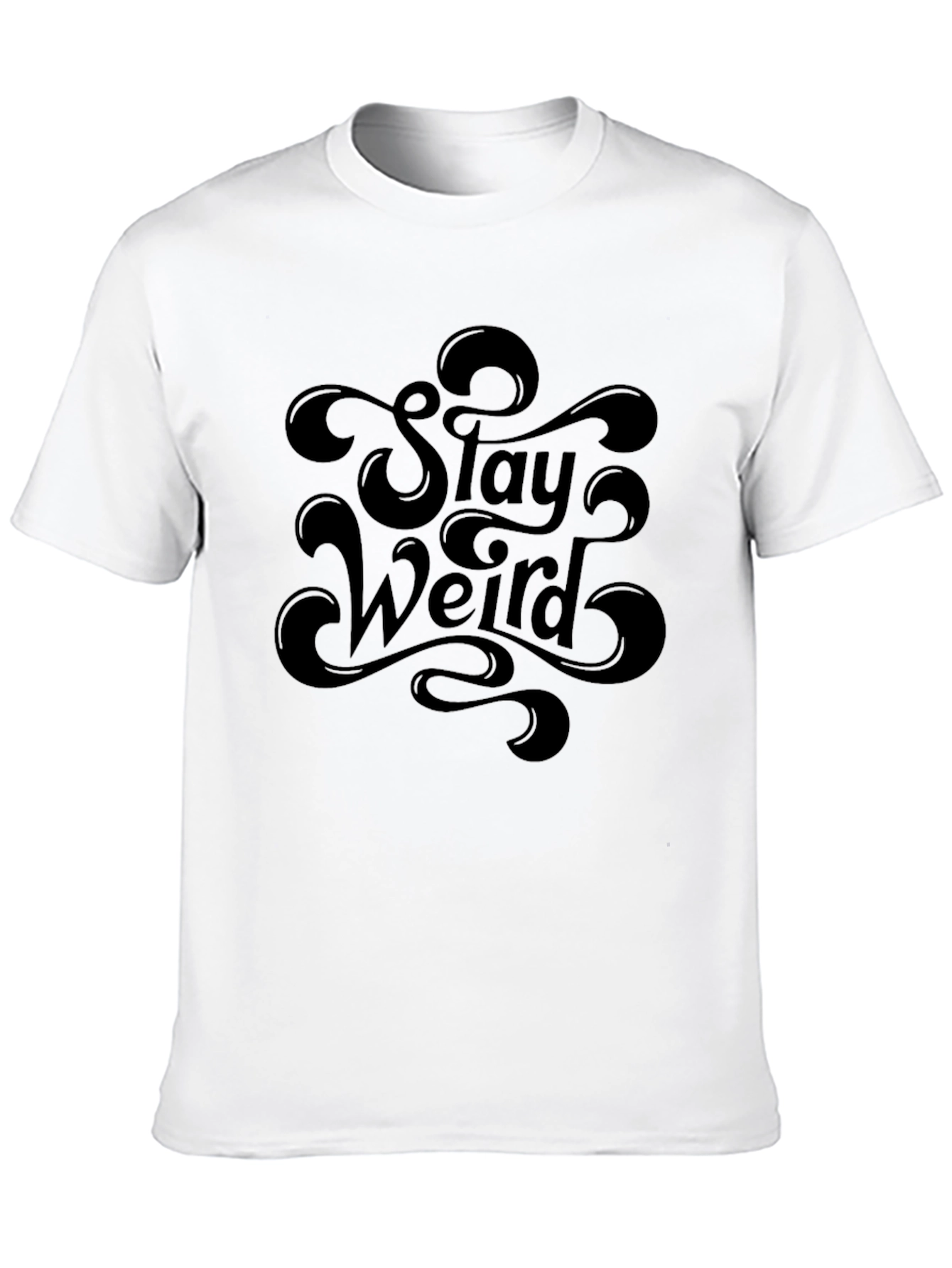 Stay Weird Graphic Tee - Black T-Shirt