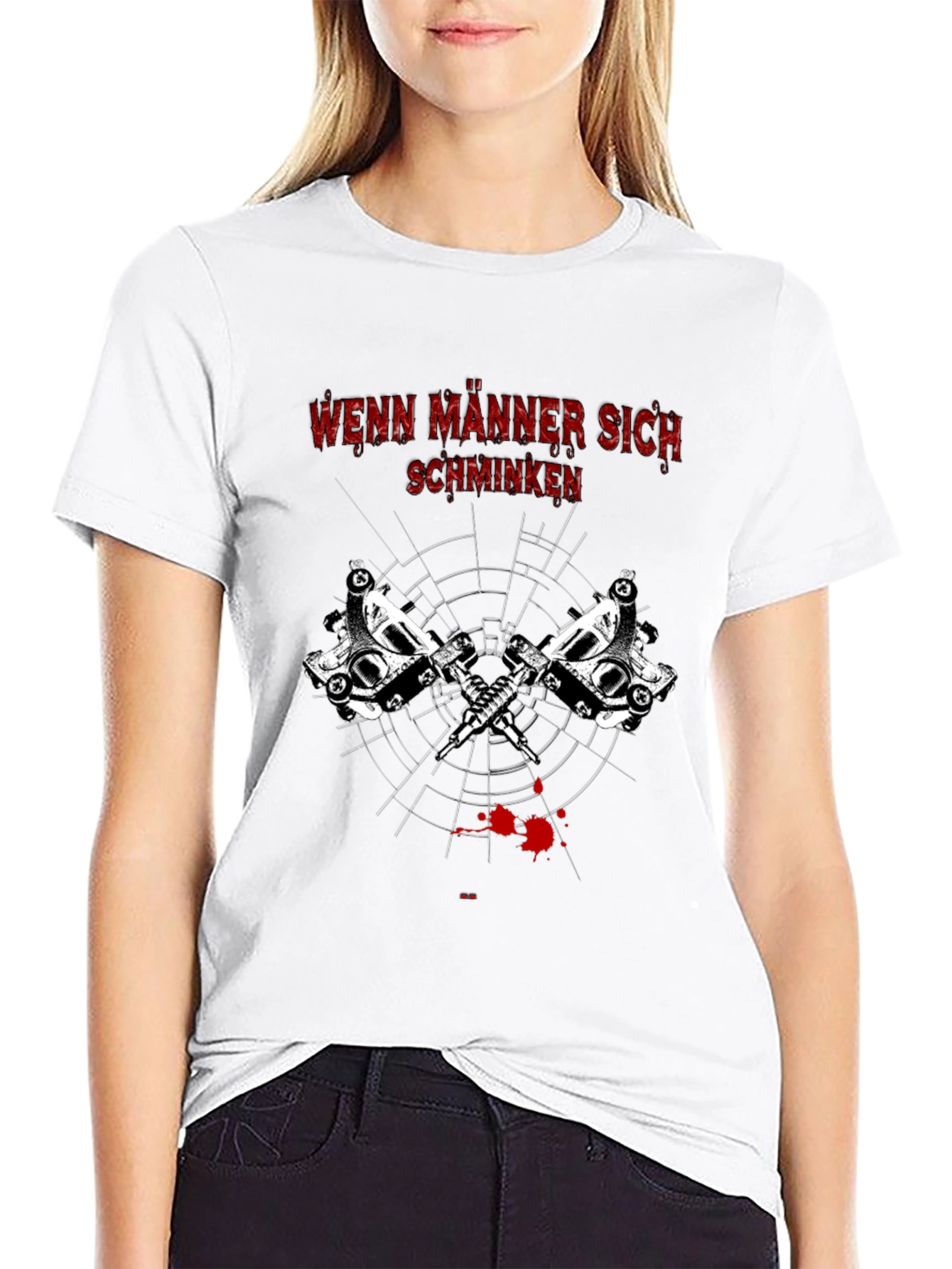 Wenn Männer Sich Schminken Tattoo Art Graphic Tee