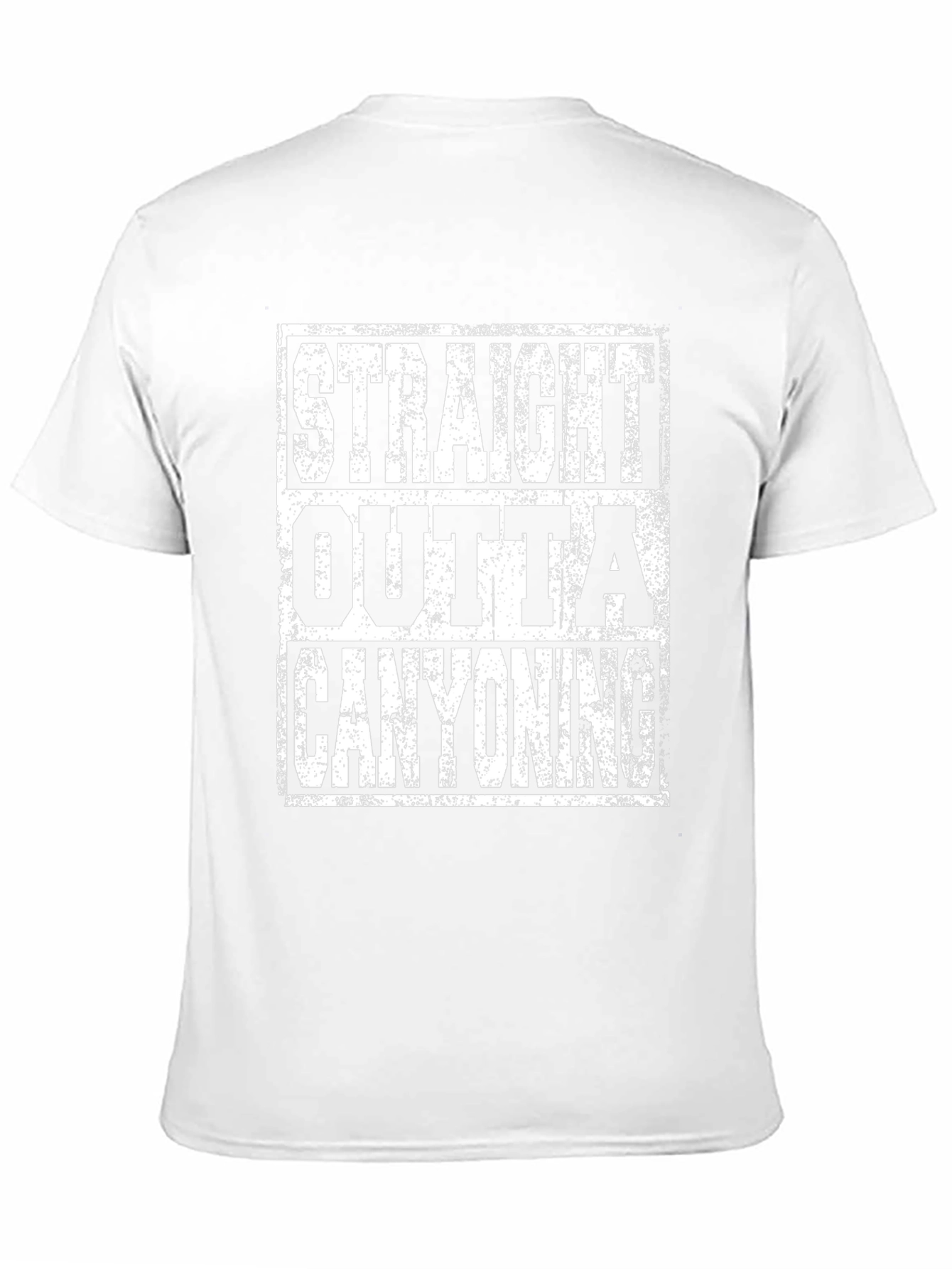 Straight Outta Canyoning Black T-Shirt